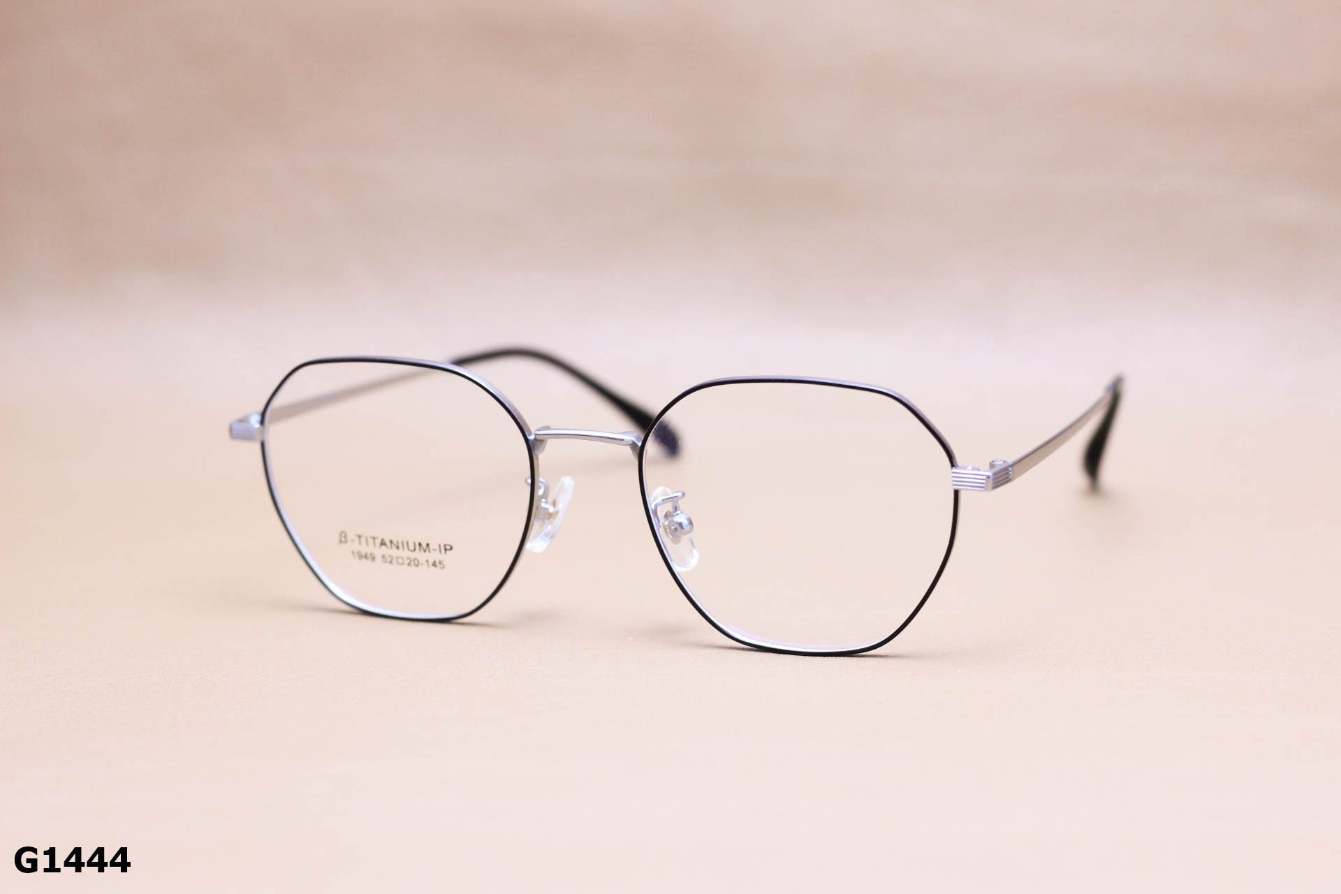 Gọng Kính Cận Titanium, Dáng Lục Giác Thời Trang Cao Cấp Unisex - G1444