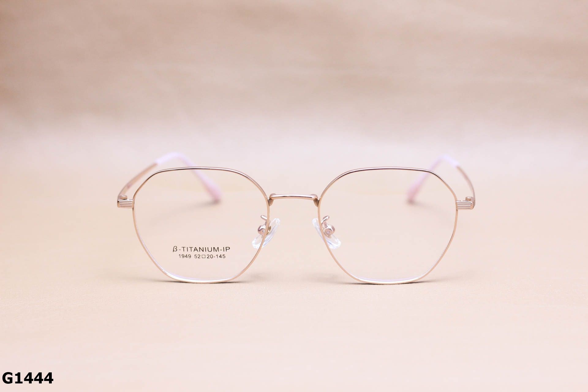 Gọng Kính Cận Titanium, Dáng Lục Giác Thời Trang Cao Cấp Unisex - G1444