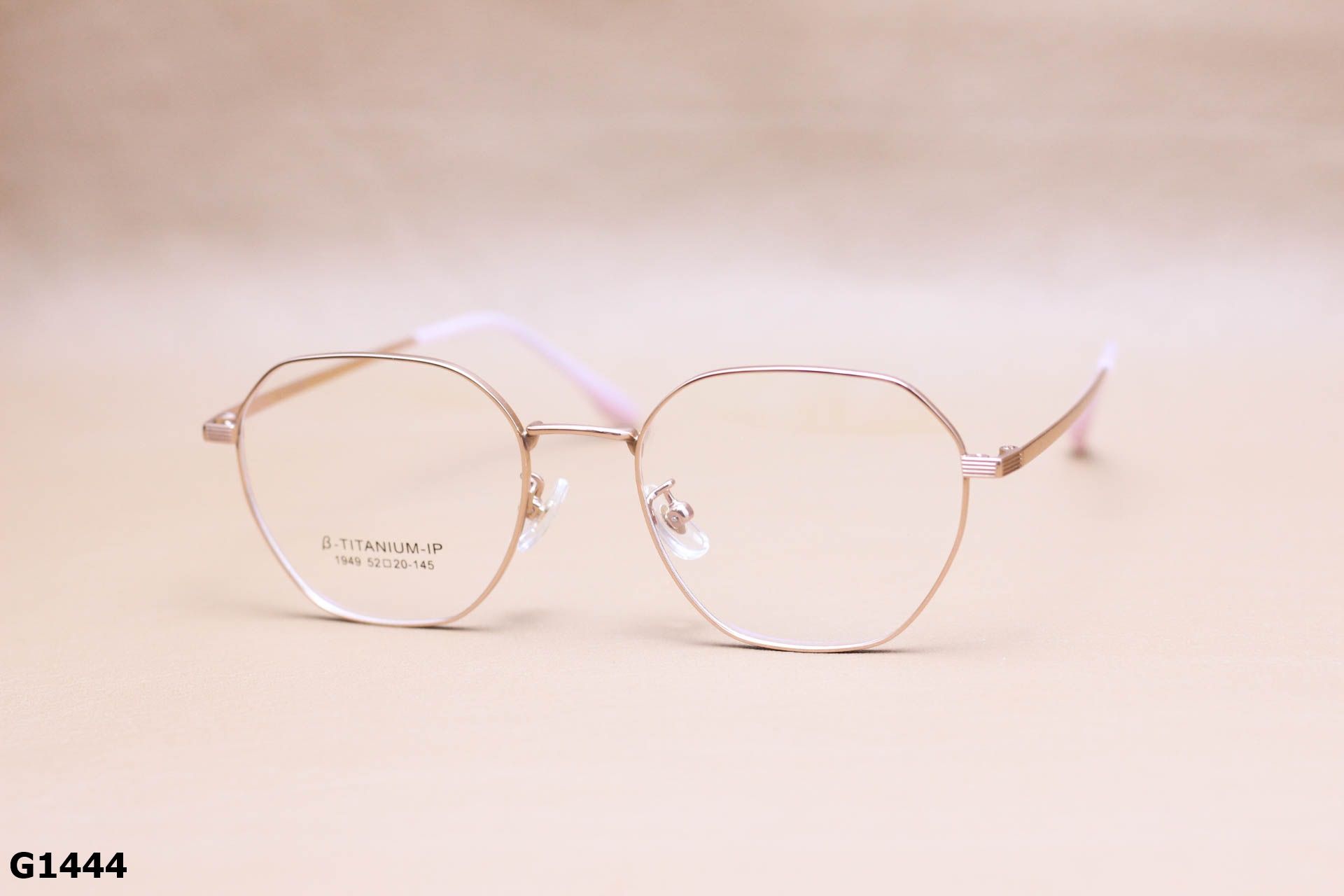 Gọng Kính Cận Titanium, Dáng Lục Giác Thời Trang Cao Cấp Unisex - G1444