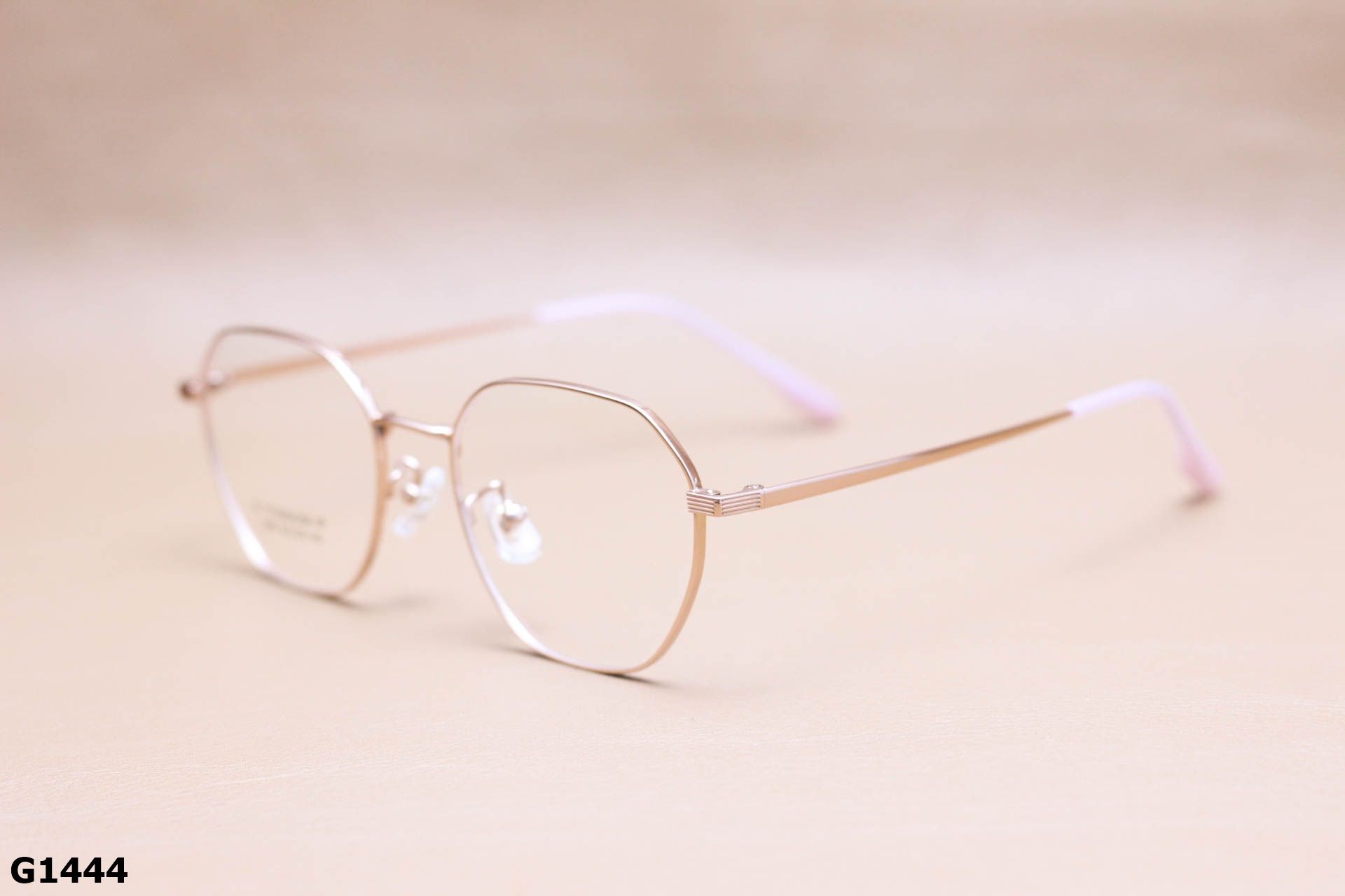 Gọng Kính Cận Titanium, Dáng Lục Giác Thời Trang Cao Cấp Unisex - G1444