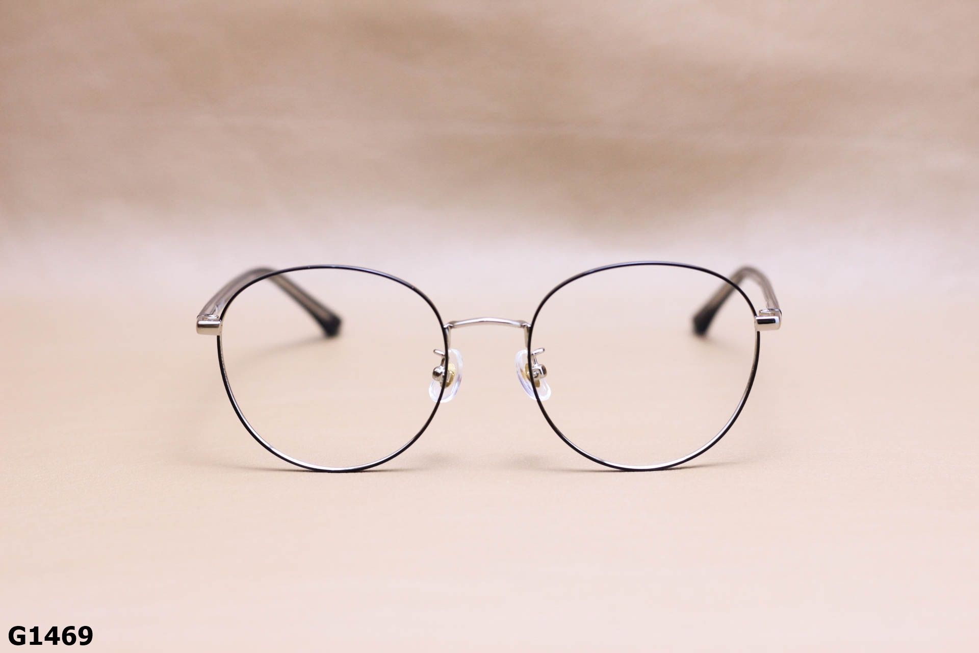 Gọng Kính Cận Tròn Ngố Thời Trang Unisex, Hợp Kim Thanh Mảnh - G1469