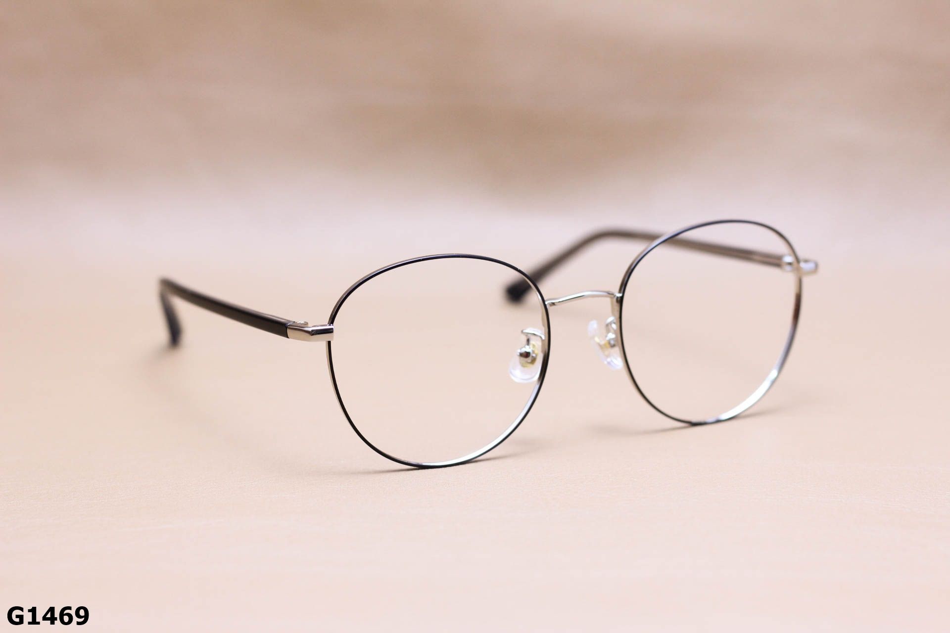 Gọng Kính Cận Tròn Ngố Thời Trang Unisex, Hợp Kim Thanh Mảnh - G1469