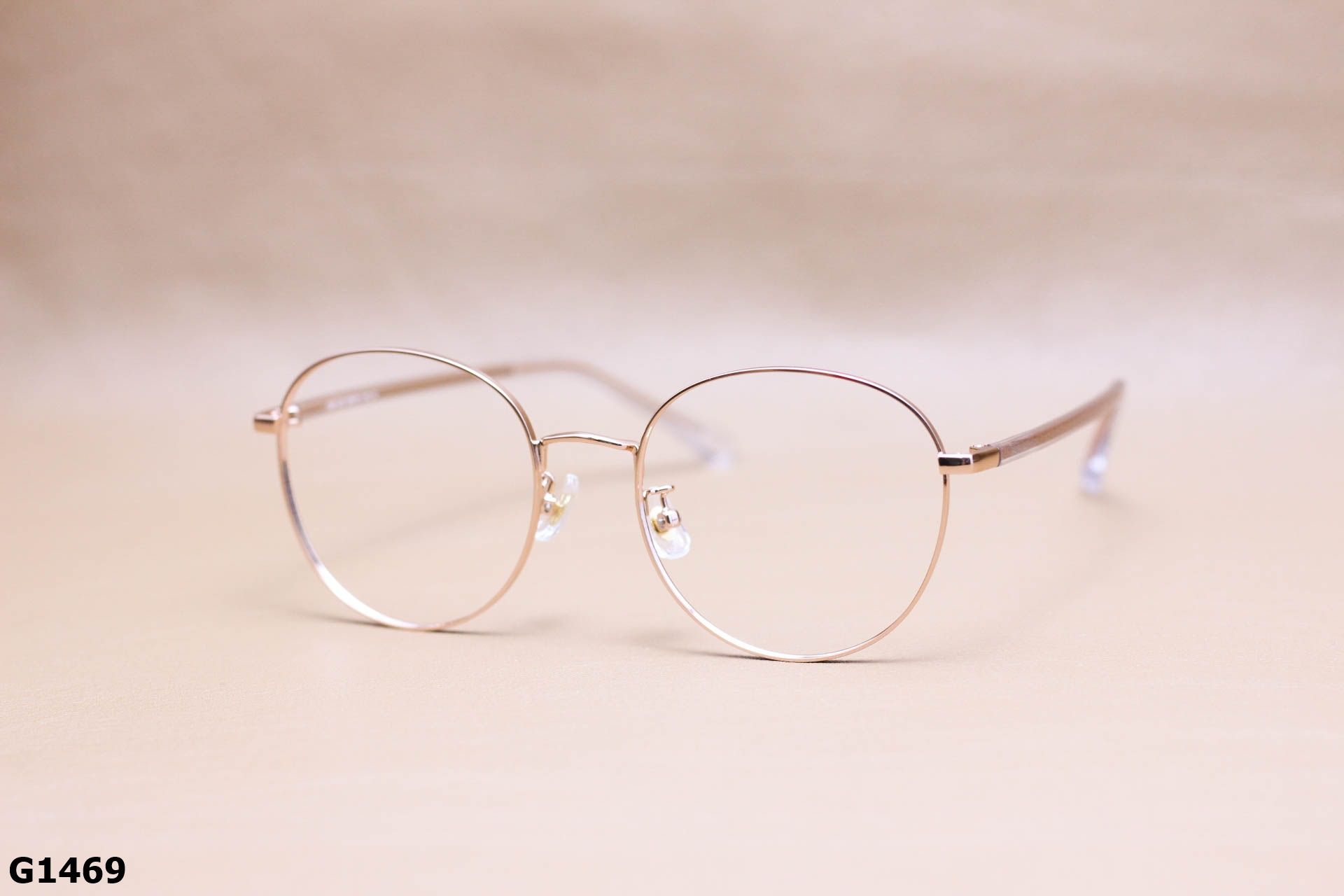 Gọng Kính Cận Tròn Ngố Thời Trang Unisex, Hợp Kim Thanh Mảnh - G1469