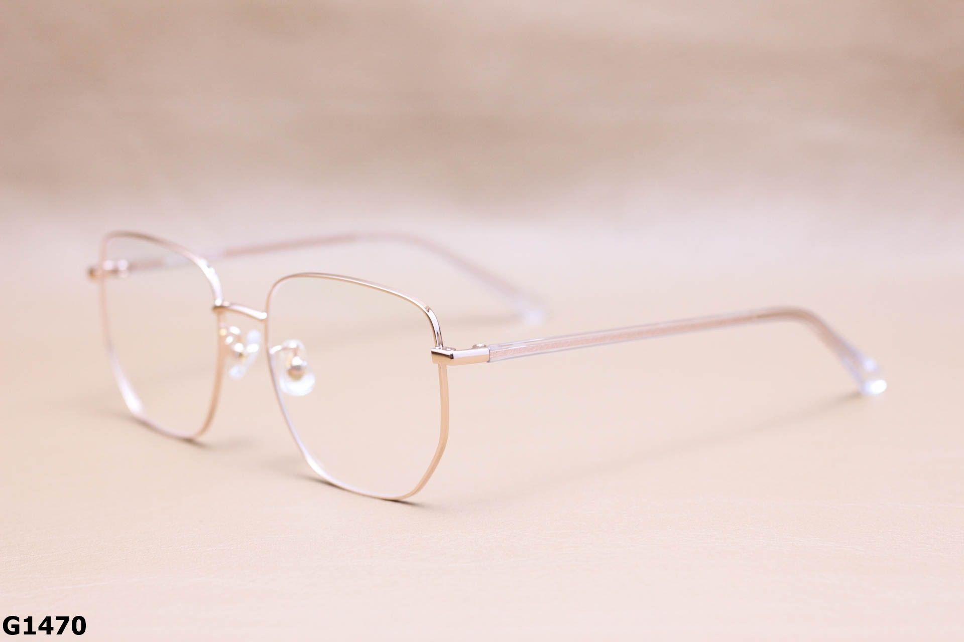 Gọng Kính Cận Tròn Ngố Thời Trang Unisex, Hợp Kim Thanh Mảnh - G1470