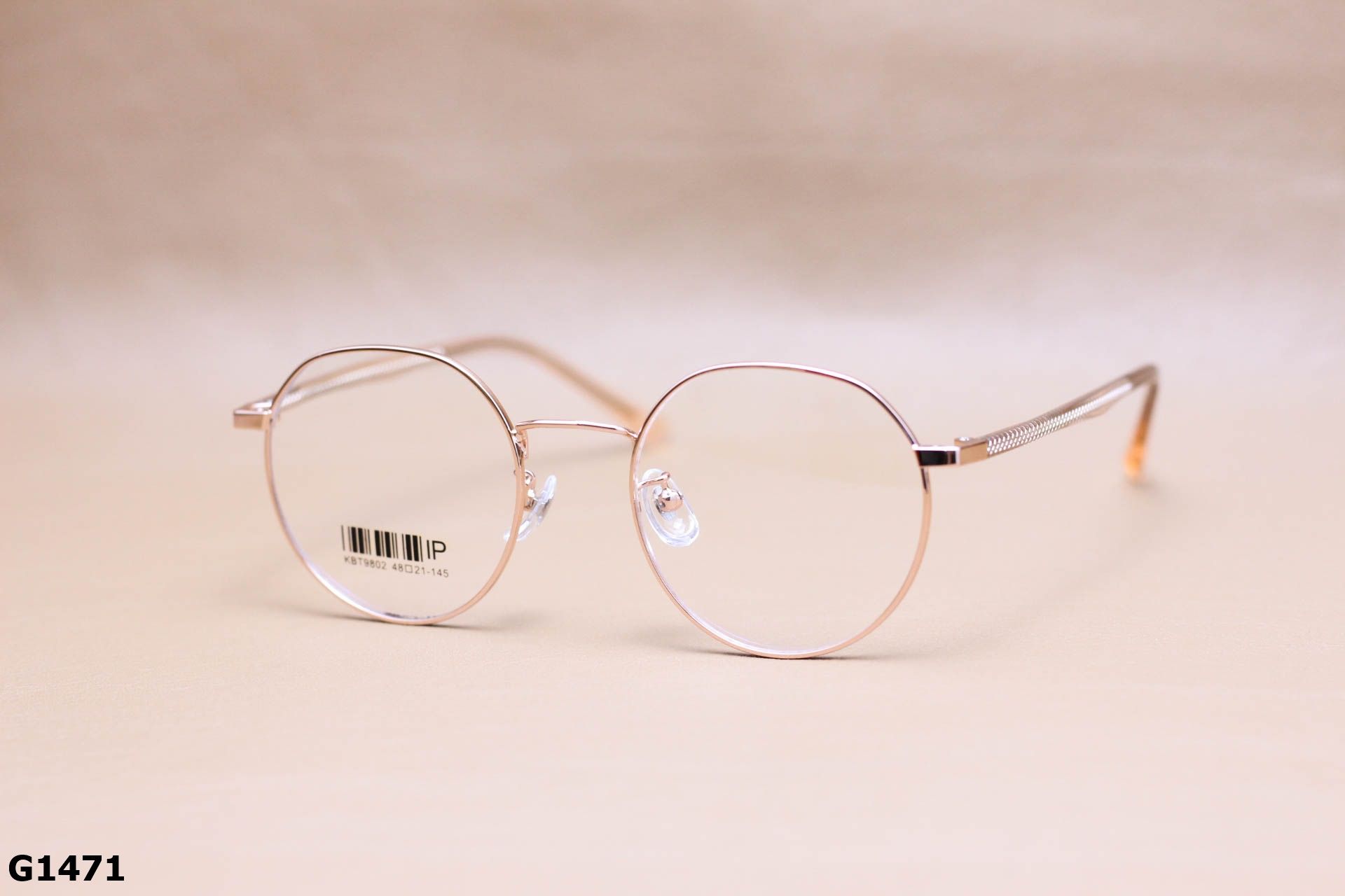 Gọng Kính Cận Tròn Ngố Thời Trang Unisex, Titanium Cao Cấp Thanh Mảnh - G1471