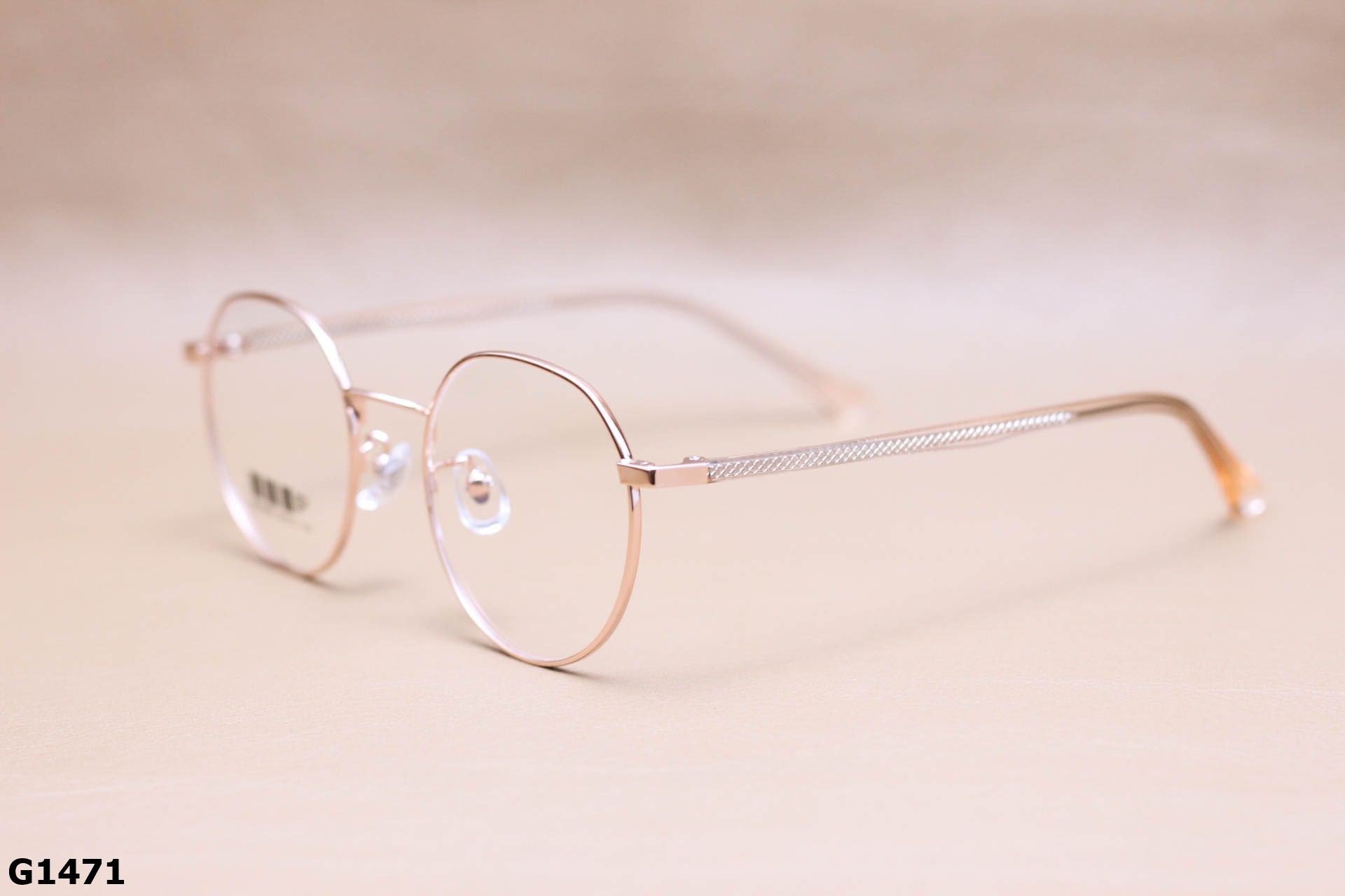 Gọng Kính Cận Tròn Ngố Thời Trang Unisex, Titanium Cao Cấp Thanh Mảnh - G1471