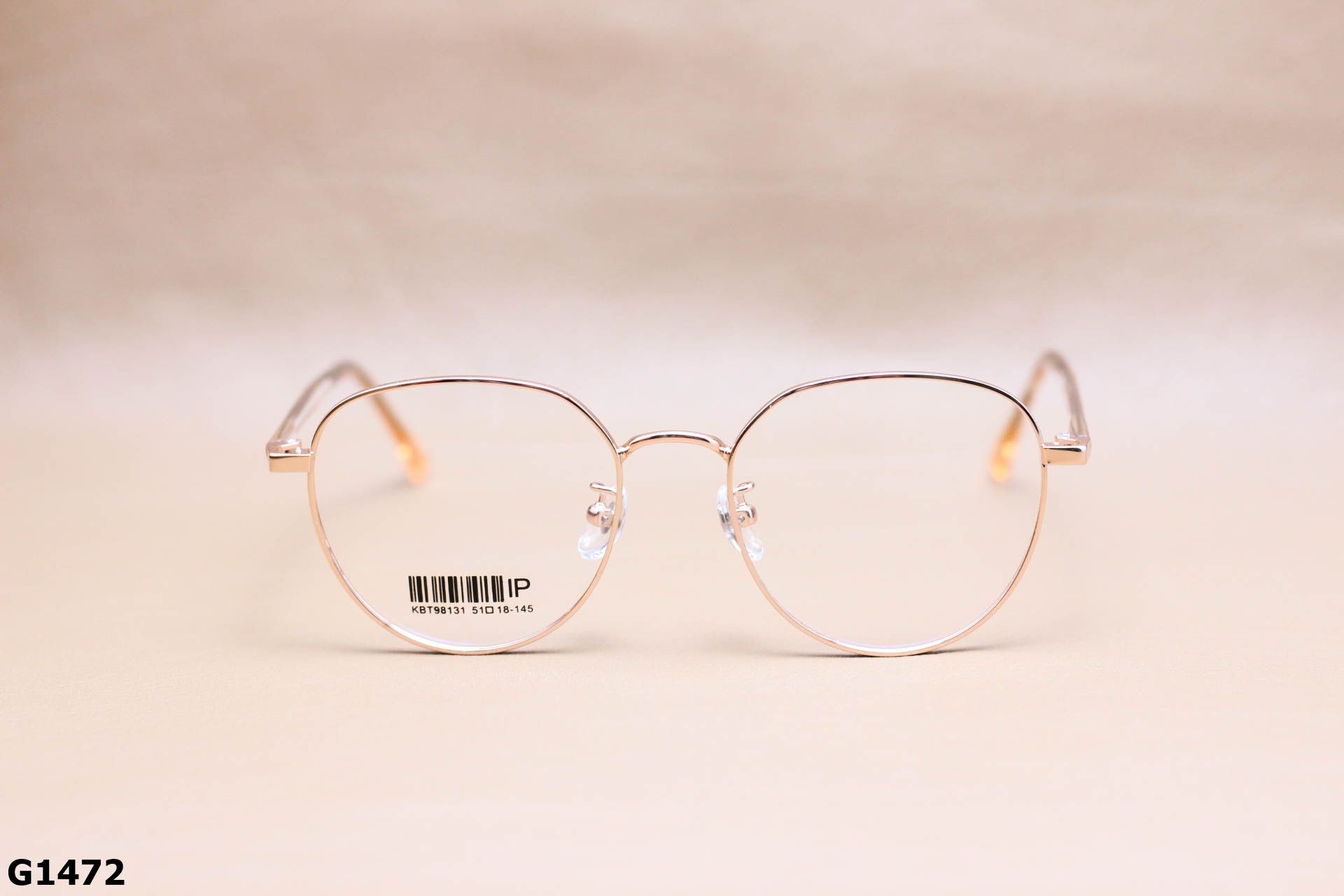 Gọng Kính Cận Tròn Ngố Thời Trang Unisex, Titanium Cao Cấp Thanh Mảnh - G1472