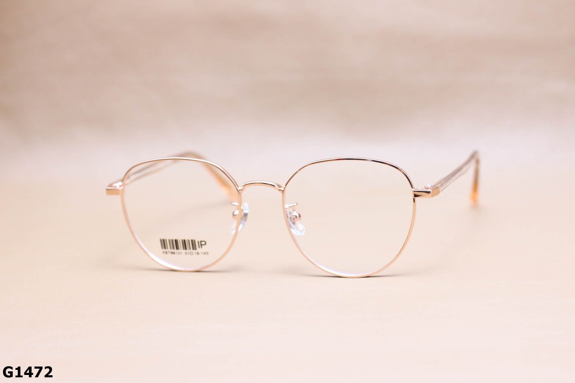 Gọng Kính Cận Tròn Ngố Thời Trang Unisex, Titanium Cao Cấp Thanh Mảnh - G1472