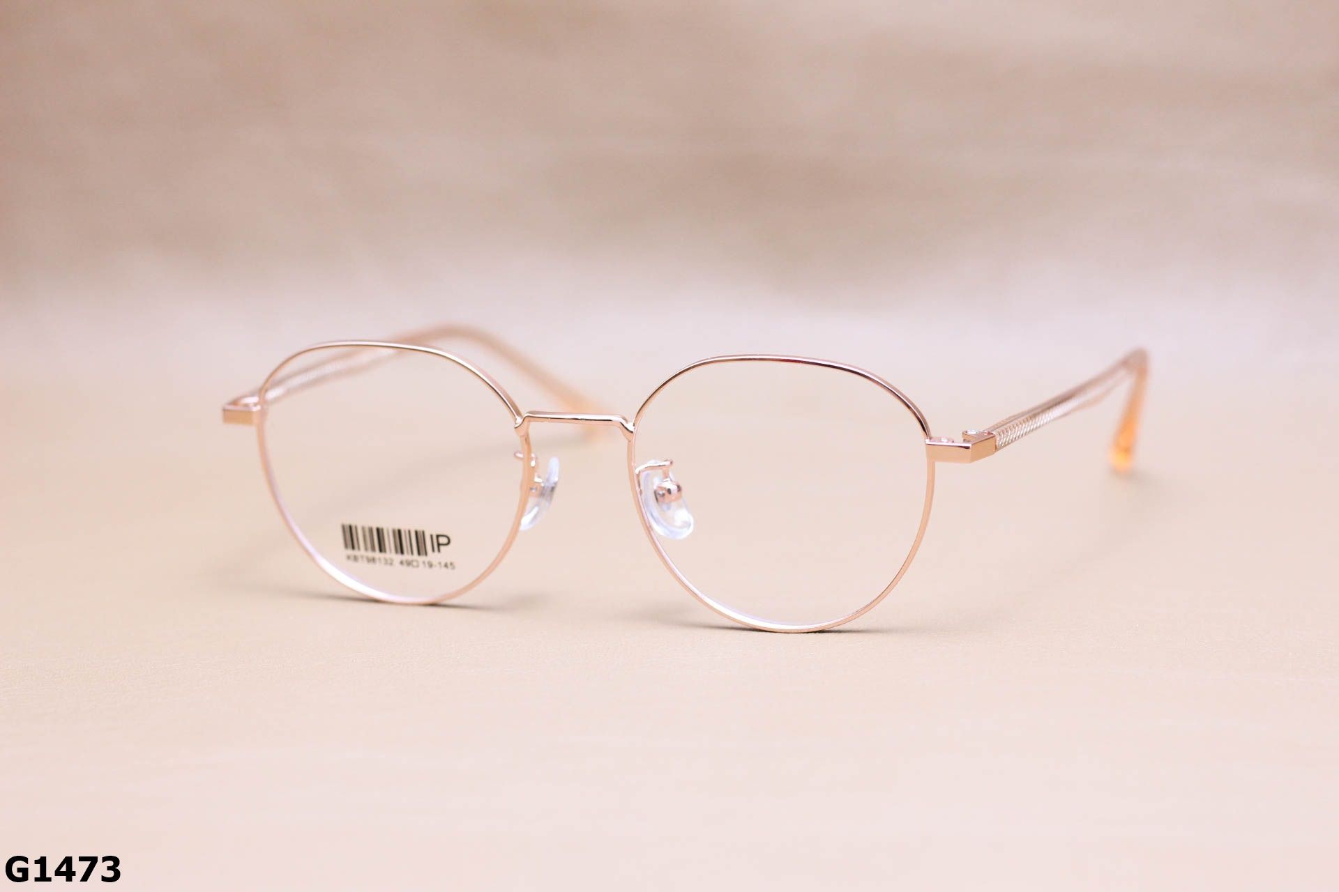 Gọng Kính Cận Tròn Ngố Thời Trang Unisex, Titanium Cao Cấp Thanh Mảnh - G1473