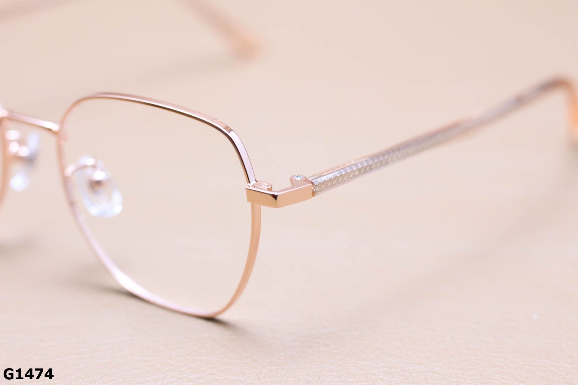 Gọng Kính Cận Lục Giác Thời Trang Unisex, Titanium Cao Cấp Thanh Mảnh - G1474