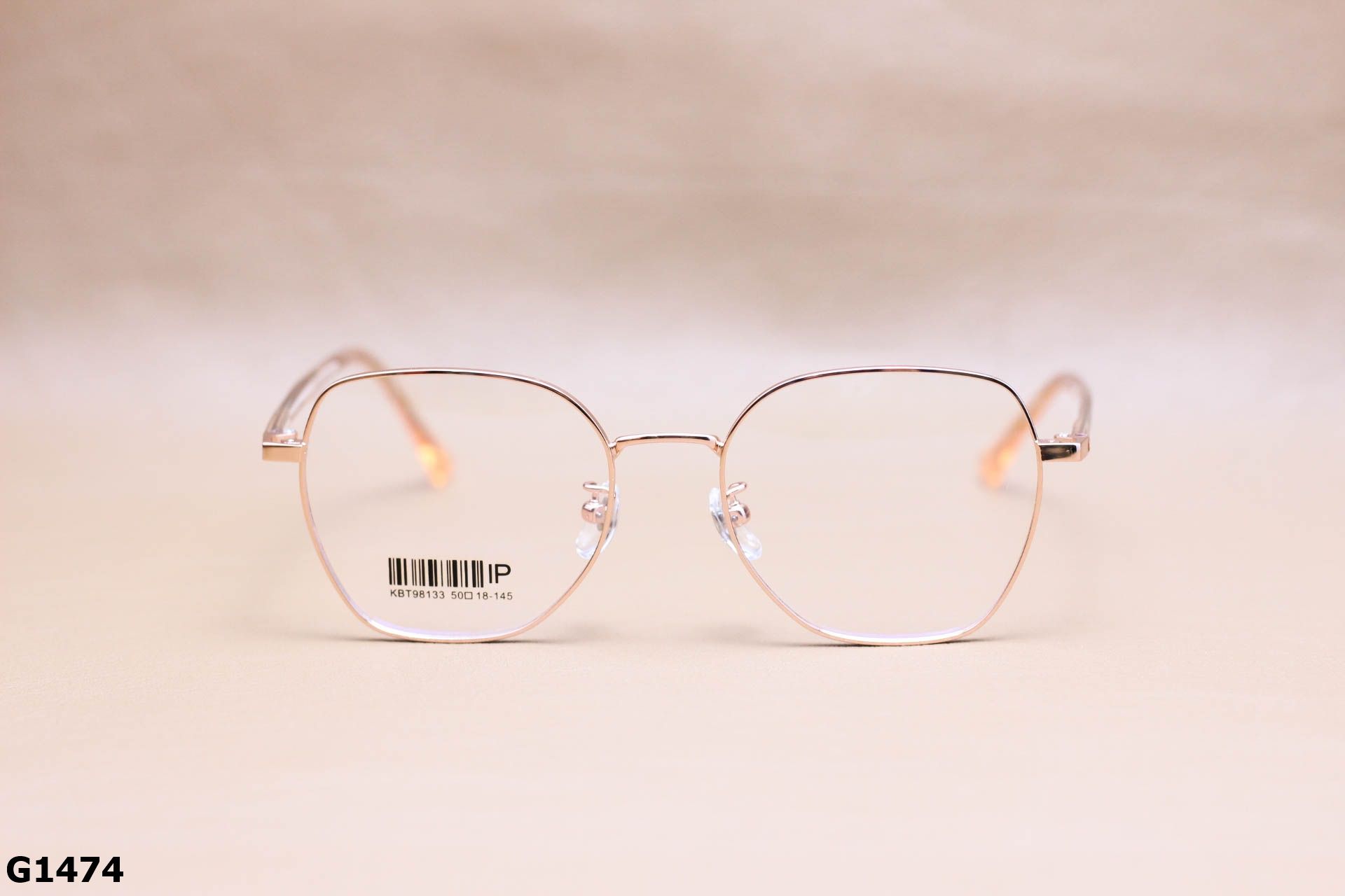 Gọng Kính Cận Lục Giác Thời Trang Unisex, Titanium Cao Cấp Thanh Mảnh - G1474