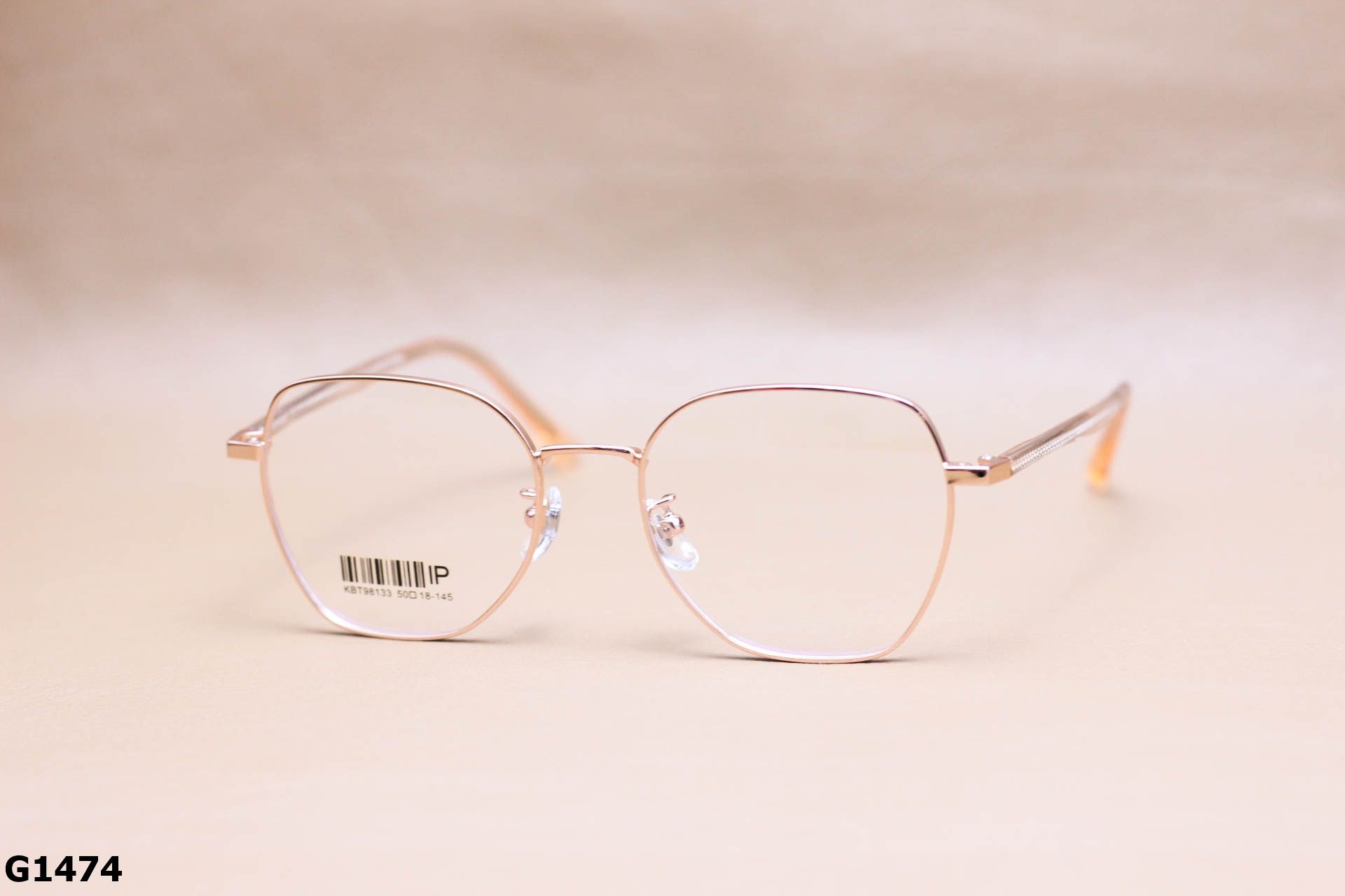 Gọng Kính Cận Lục Giác Thời Trang Unisex, Titanium Cao Cấp Thanh Mảnh - G1474