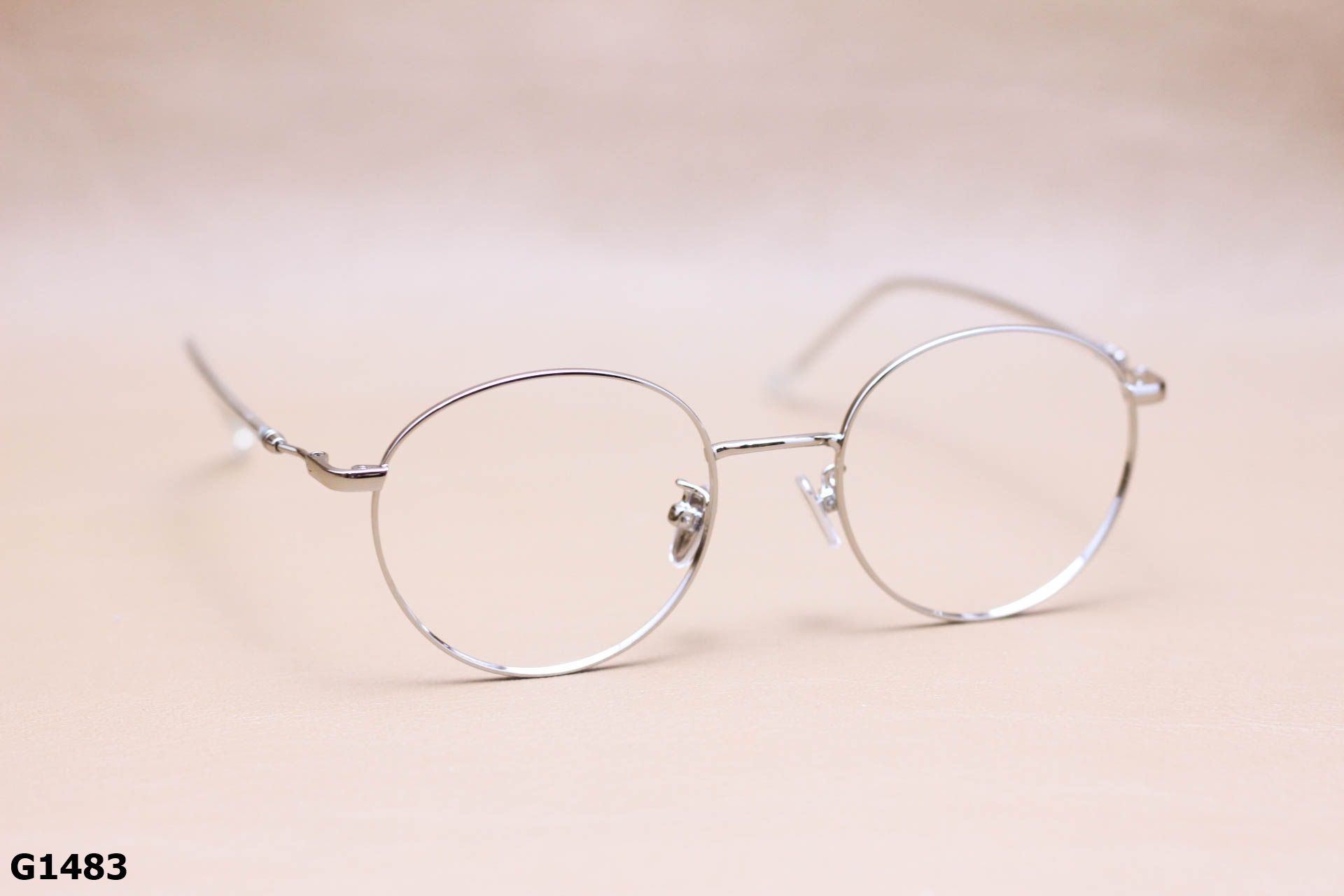 Gọng Kính Cận Tròn Ngố Thời Trang Unisex, Hợp Kim Thanh Mảnh - G1483