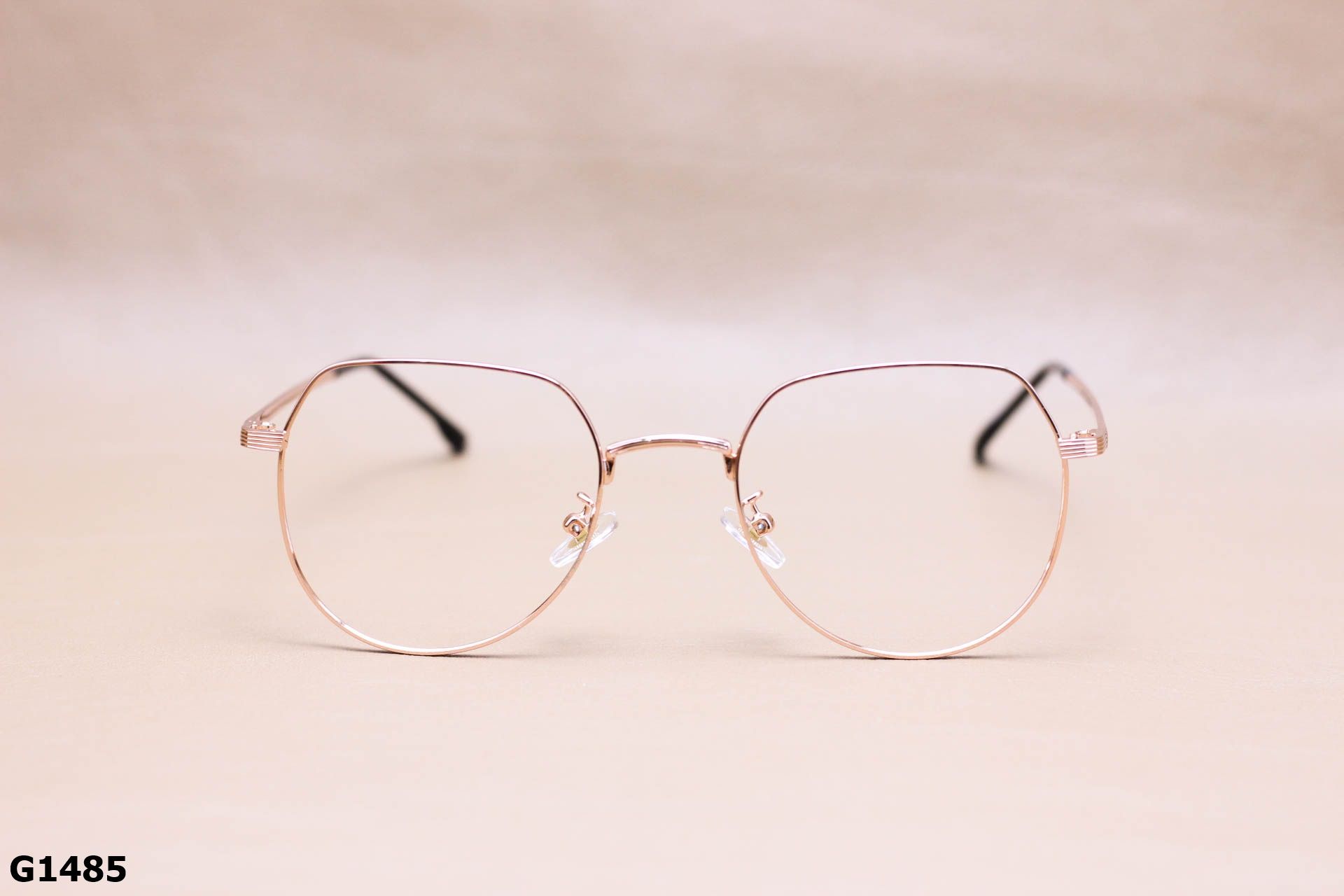 Gọng Kính Cận Thời Trang Tròn Ngố Cách Điệu, Hợp Kim Unisex - G1485