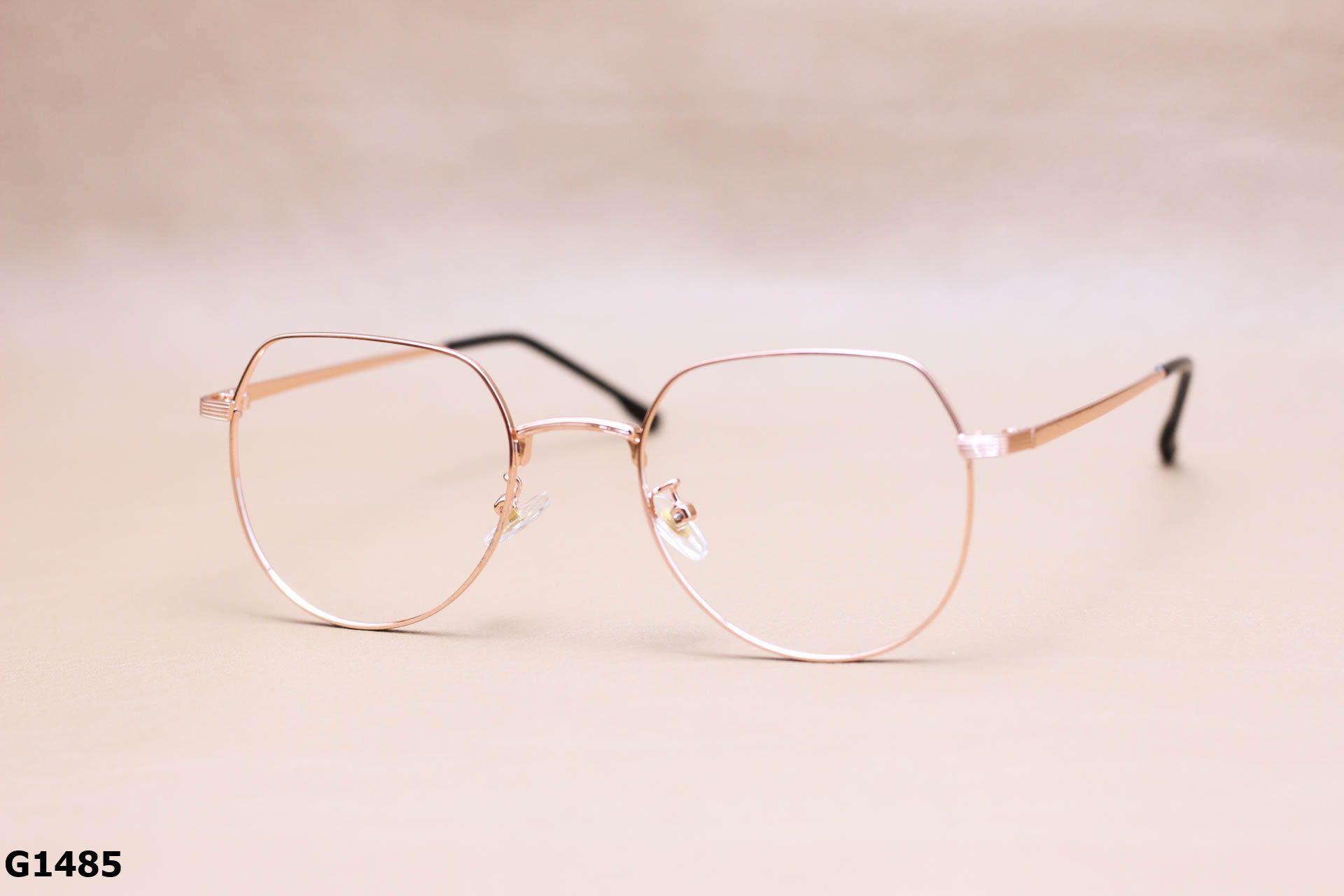 Gọng Kính Cận Thời Trang Tròn Ngố Cách Điệu, Hợp Kim Unisex - G1485