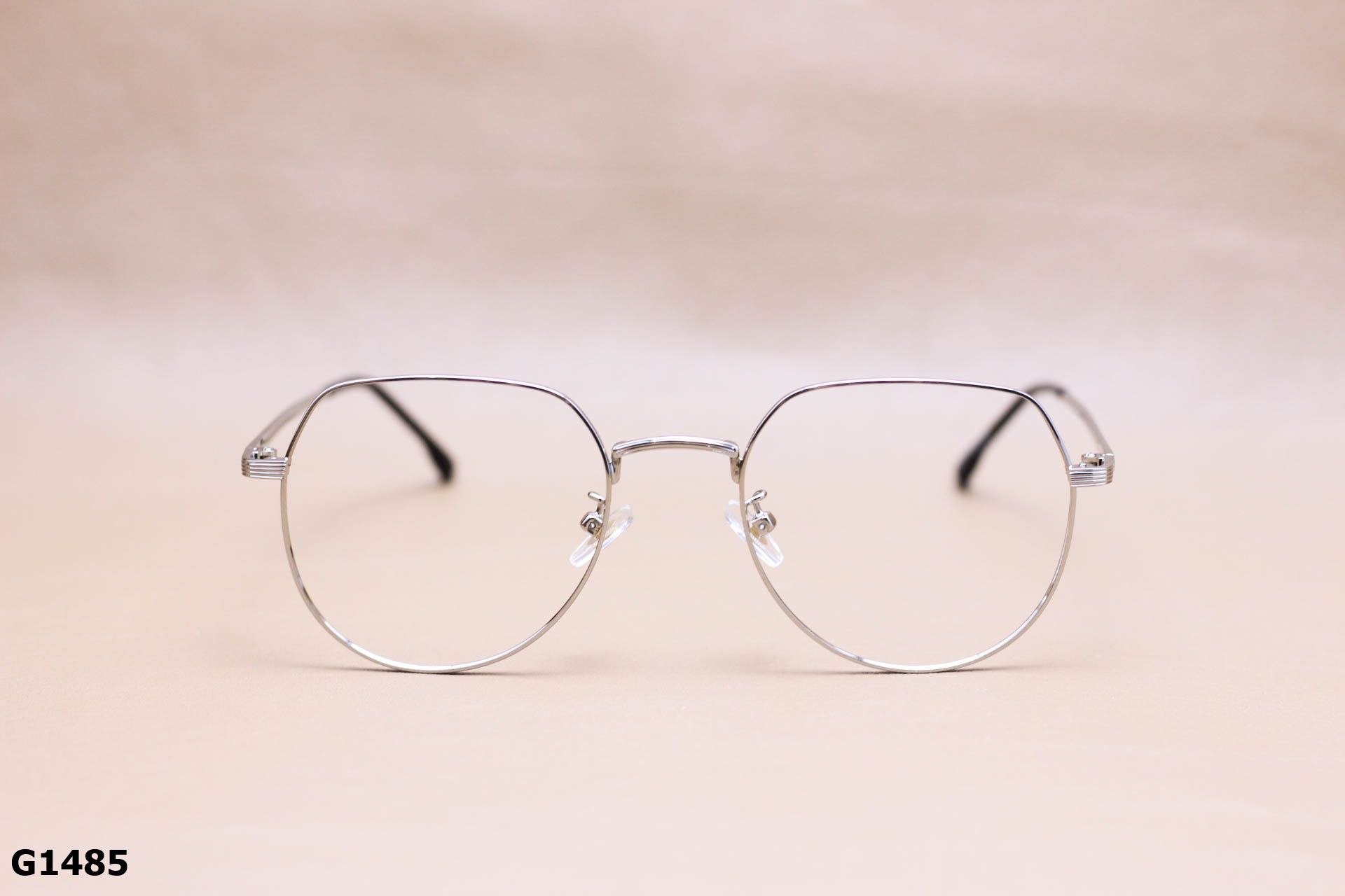 Gọng Kính Cận Thời Trang Tròn Ngố Cách Điệu, Hợp Kim Unisex - G1485