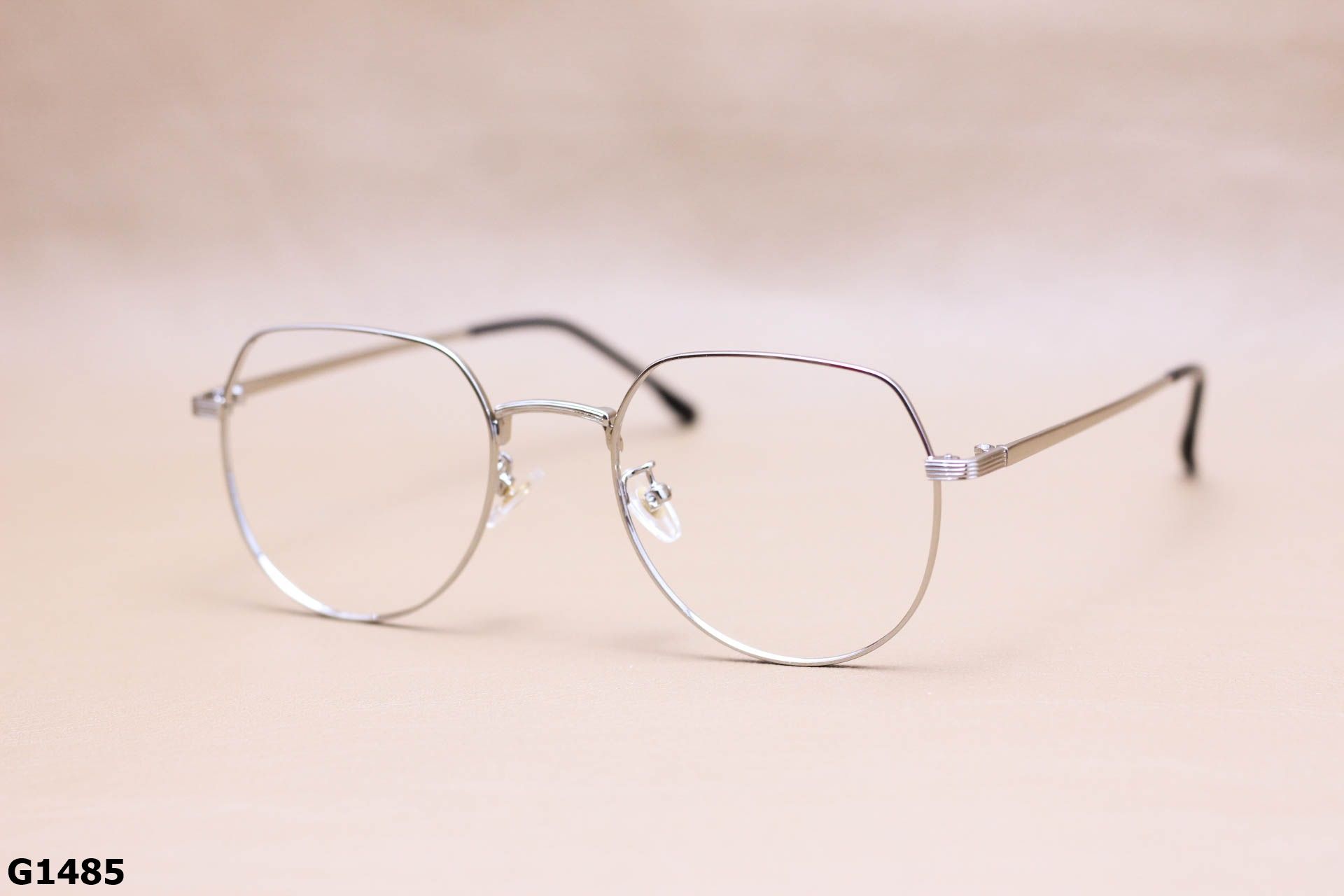 Gọng Kính Cận Thời Trang Tròn Ngố Cách Điệu, Hợp Kim Unisex - G1485