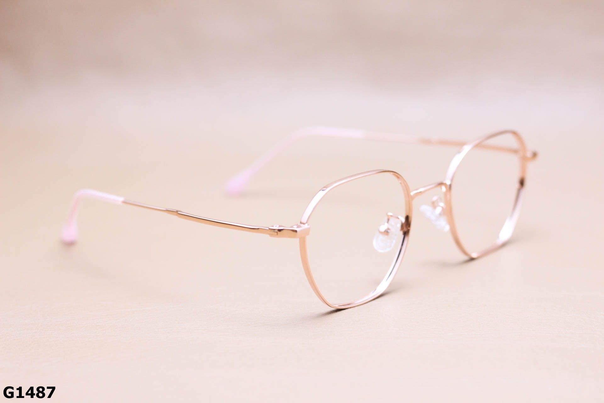 Gọng Kính Cận Thời Trang Lục Giác, Hợp Kim Unisex Thanh Mảnh - G1487