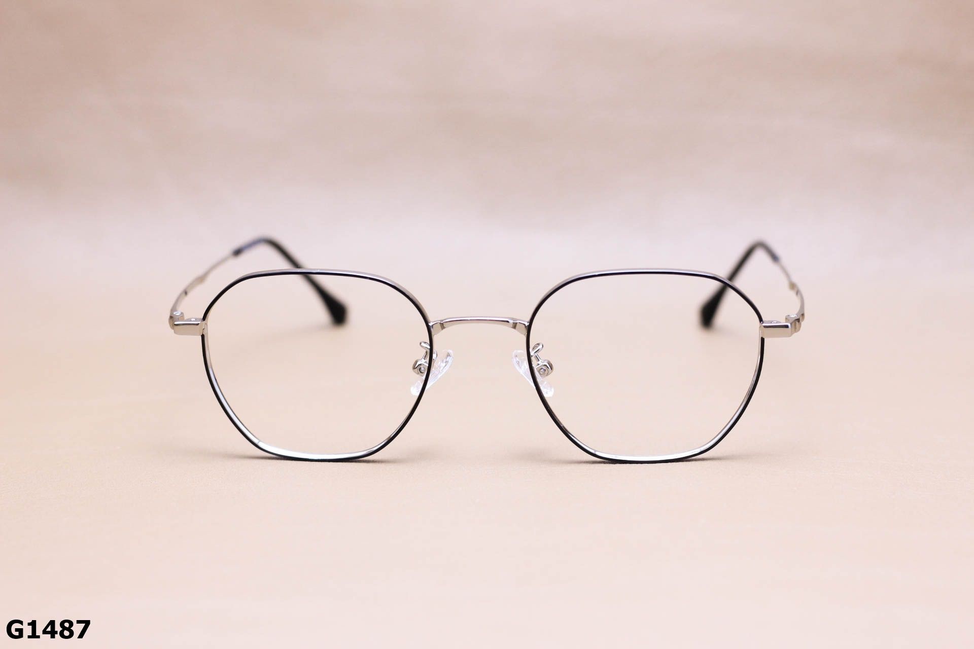 Gọng Kính Cận Thời Trang Lục Giác, Hợp Kim Unisex Thanh Mảnh - G1487
