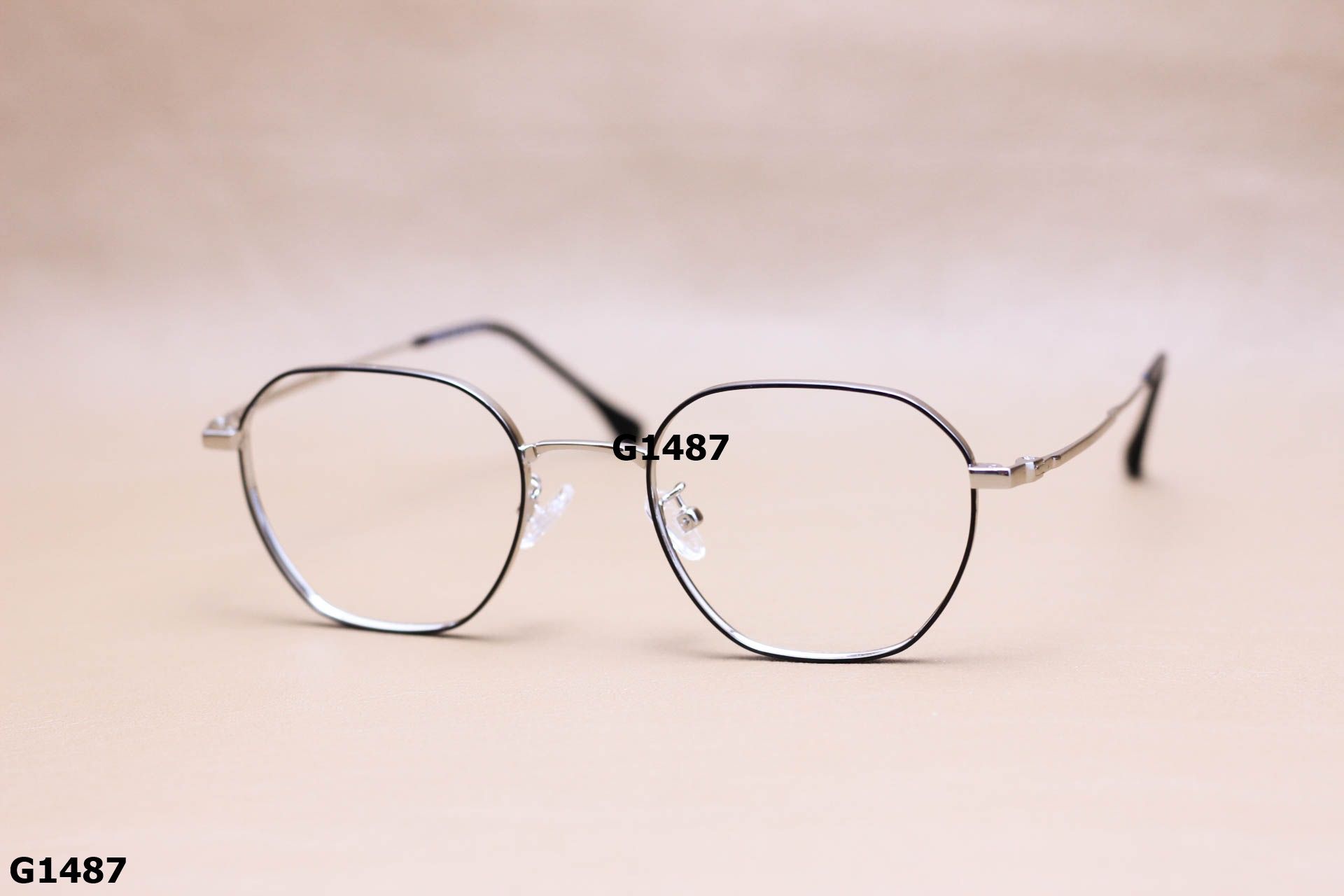 Gọng Kính Cận Thời Trang Lục Giác, Hợp Kim Unisex Thanh Mảnh - G1487