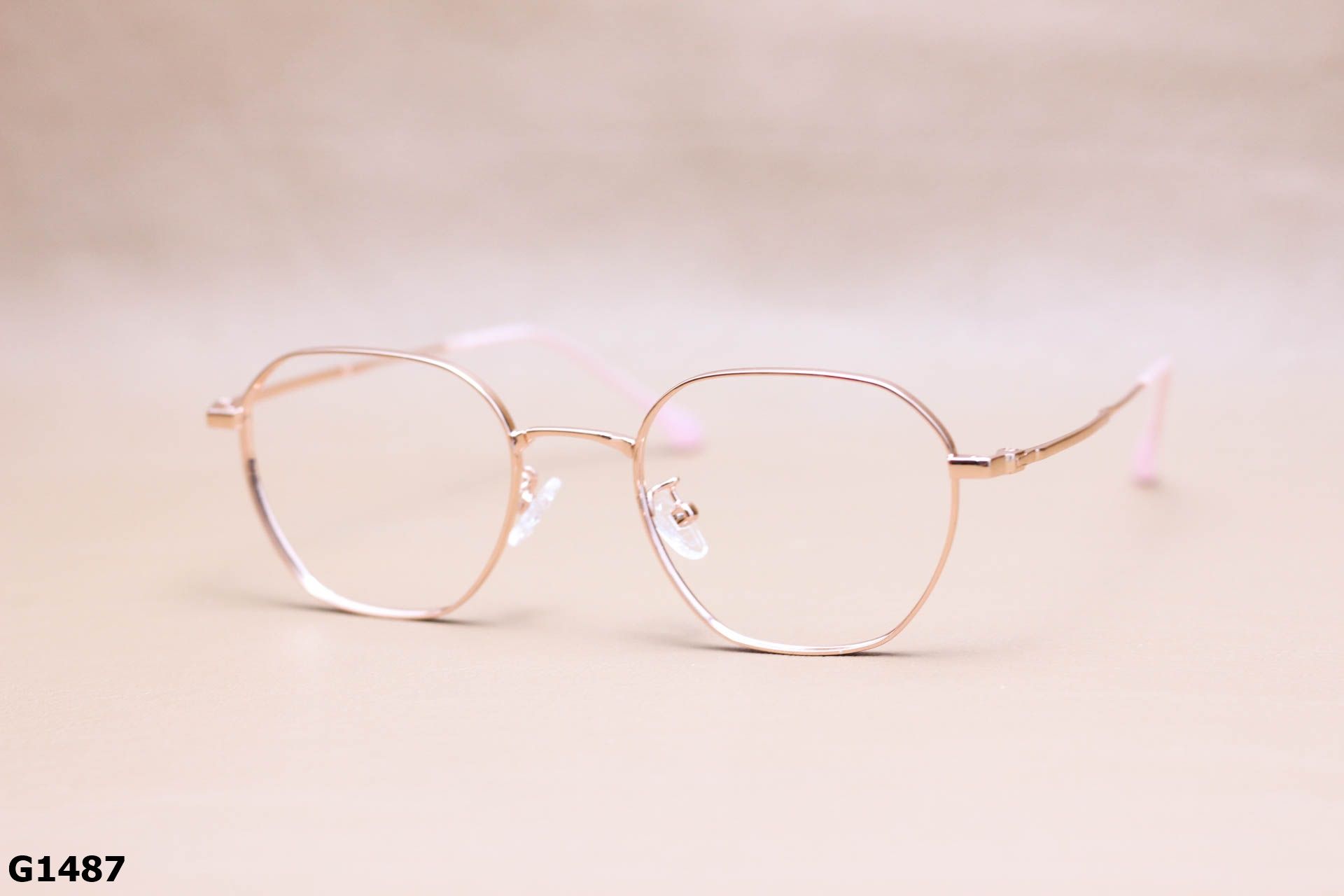 Gọng Kính Cận Thời Trang Lục Giác, Hợp Kim Unisex Thanh Mảnh - G1487