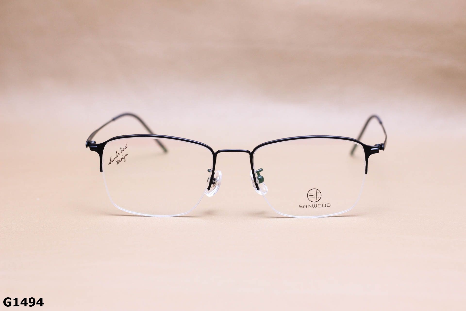 Gọng Kính Cận B-Titanium Cao Cấp, Nửa Viền Thời Trang Unisex - G1494