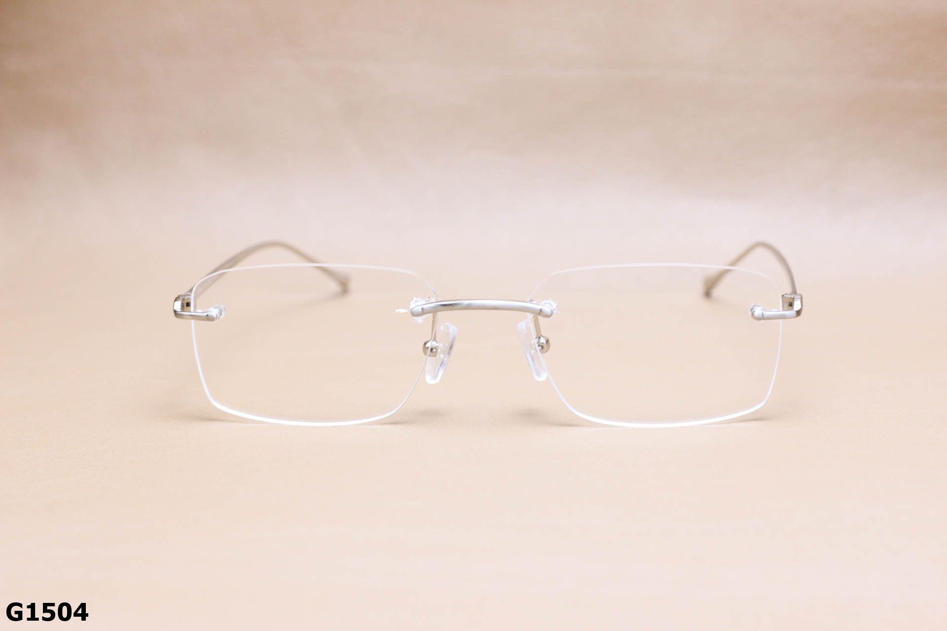 Gọng Kính Cận Thép Không Gỉ, Dáng Không Viền Unisex - G1504