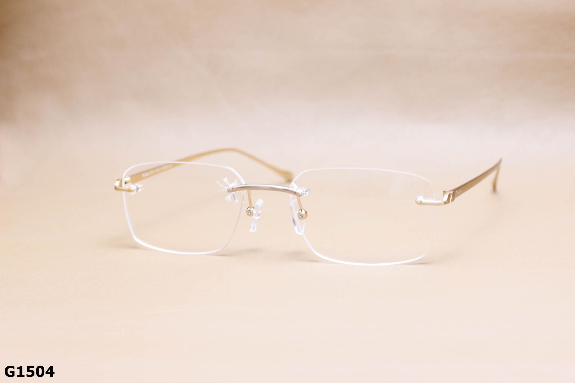 Gọng Kính Cận Thép Không Gỉ, Dáng Không Viền Unisex - G1504