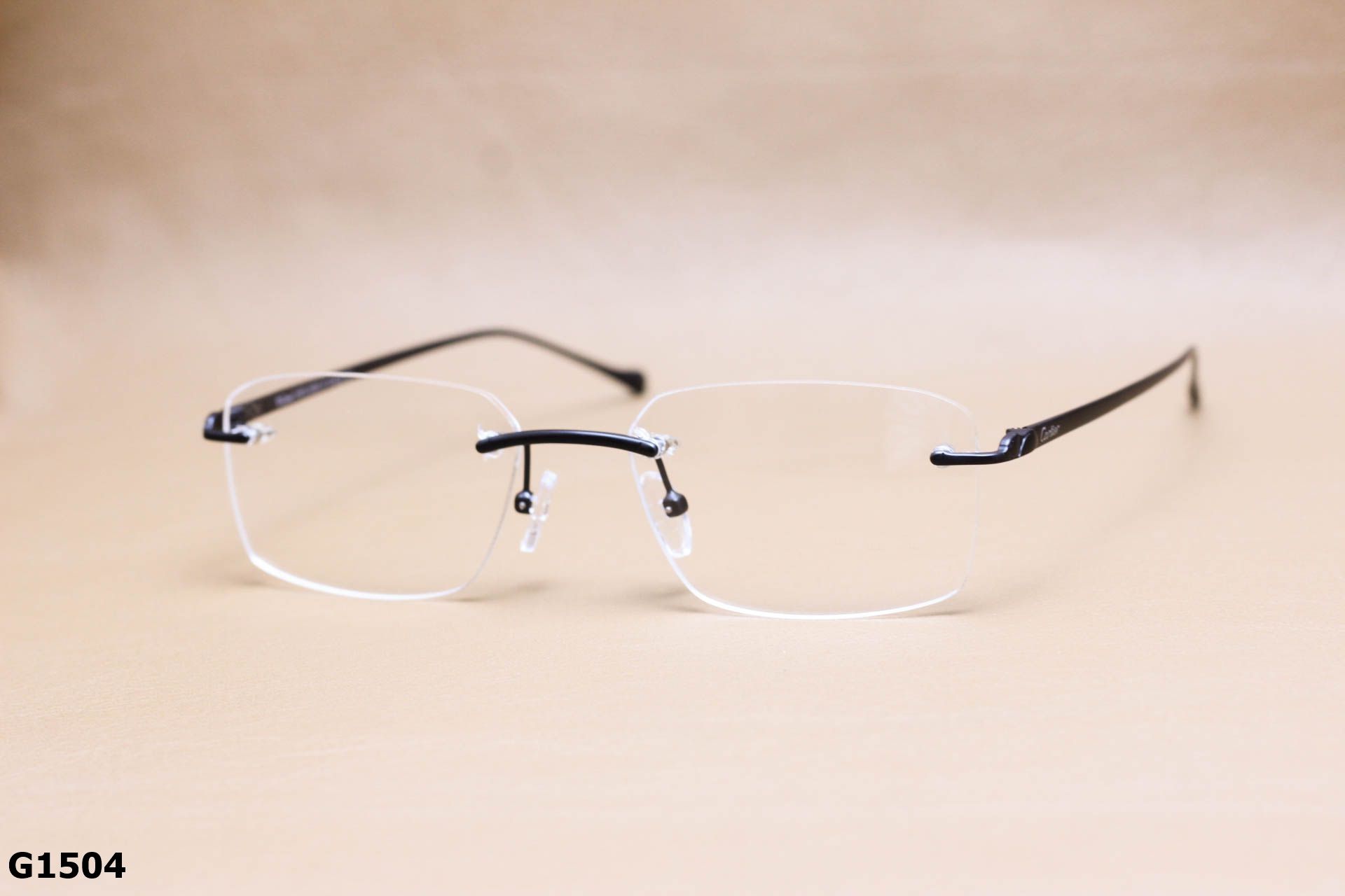 Gọng Kính Cận Thép Không Gỉ, Dáng Không Viền Unisex - G1504