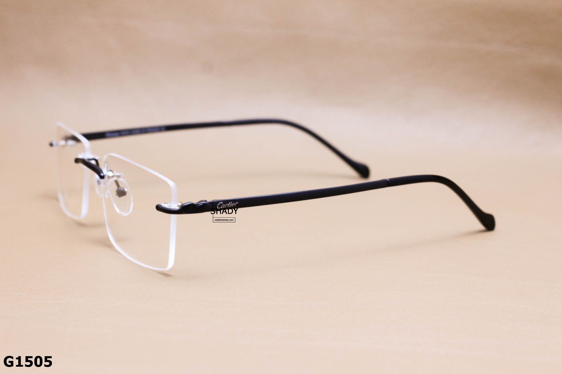 Gọng Kính Cận Thép Không Gỉ Cao Cấp, Gọng Khoan Unisex - G1505