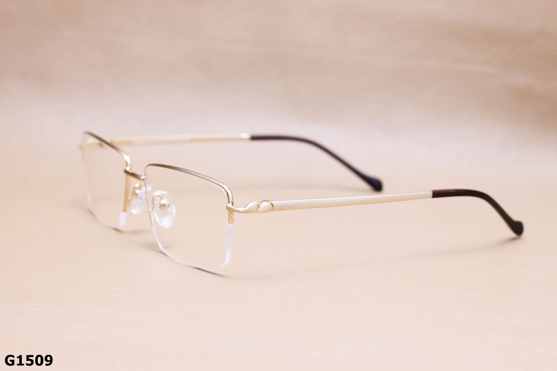Gọng Kính Cận Titanium Cao Cấp, Nửa Viền Thời Trang Unisex - G1509