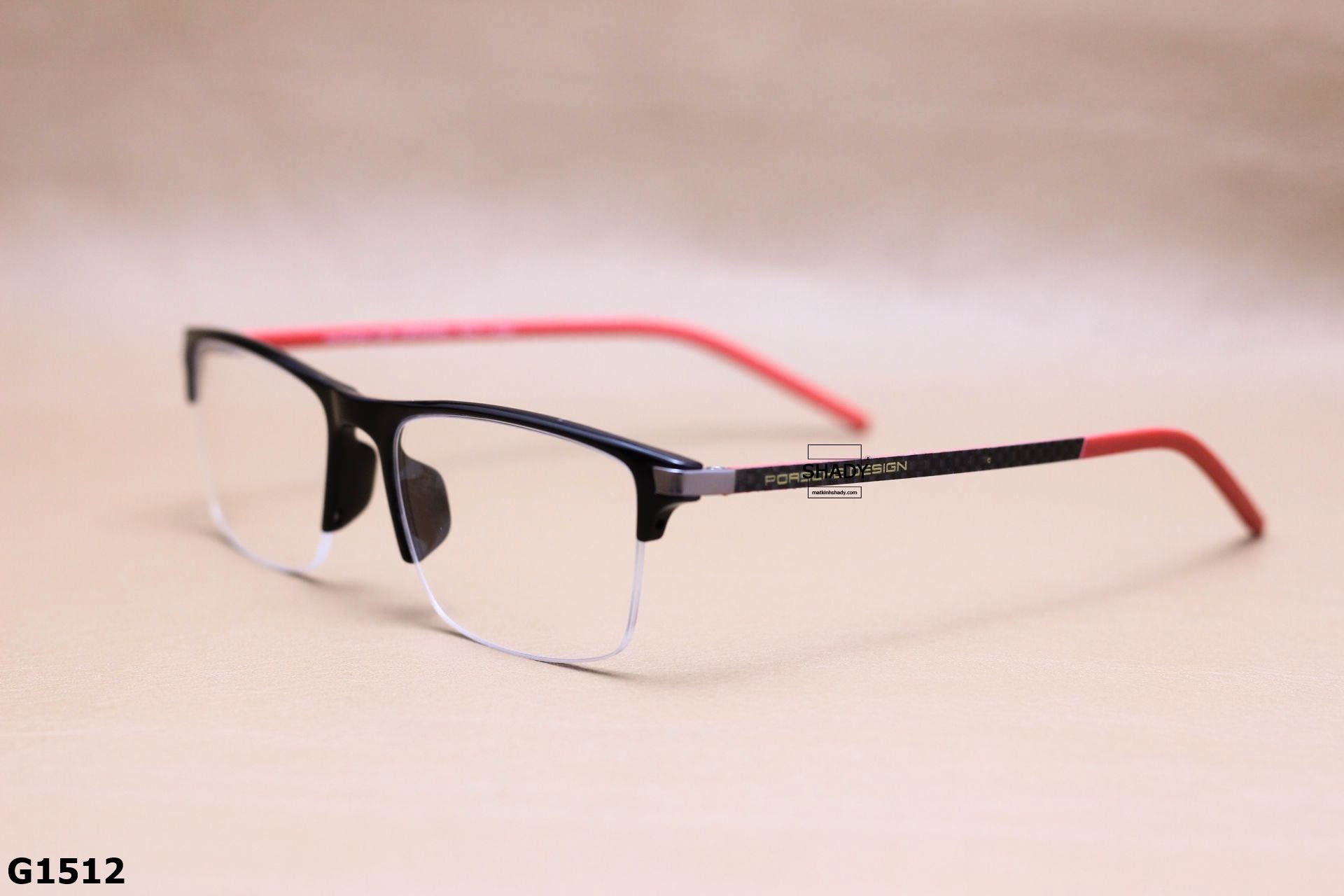 Gọng Kính Cận Nhựa Dẻo Ultem Vuông Nửa Viền Cao Cấp Unisex - G1512
