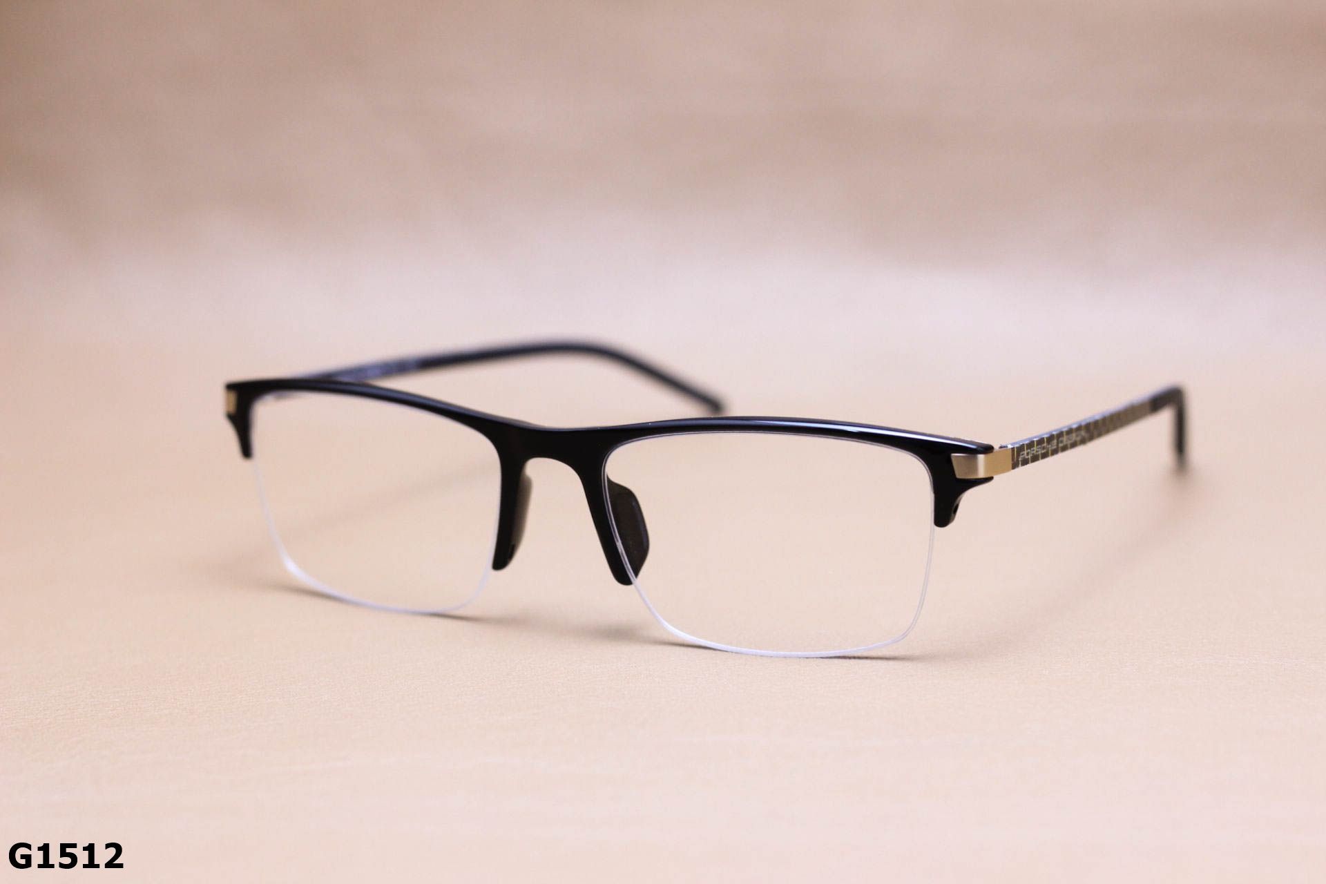 Gọng Kính Cận Nhựa Dẻo Ultem Vuông Nửa Viền Cao Cấp Unisex - G1512