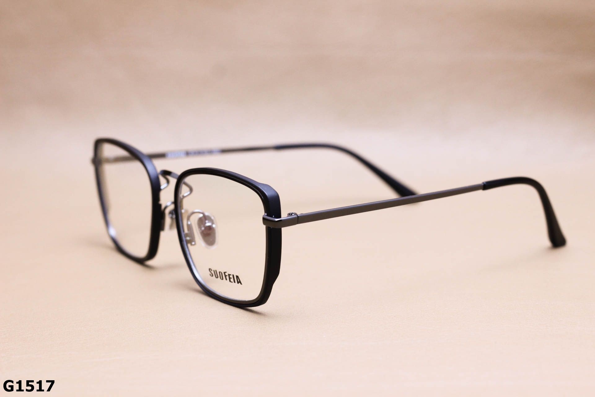 Gọng Kính Cận Hợp Kim Cao Cấp, Dáng Vuông Unisex - G1517