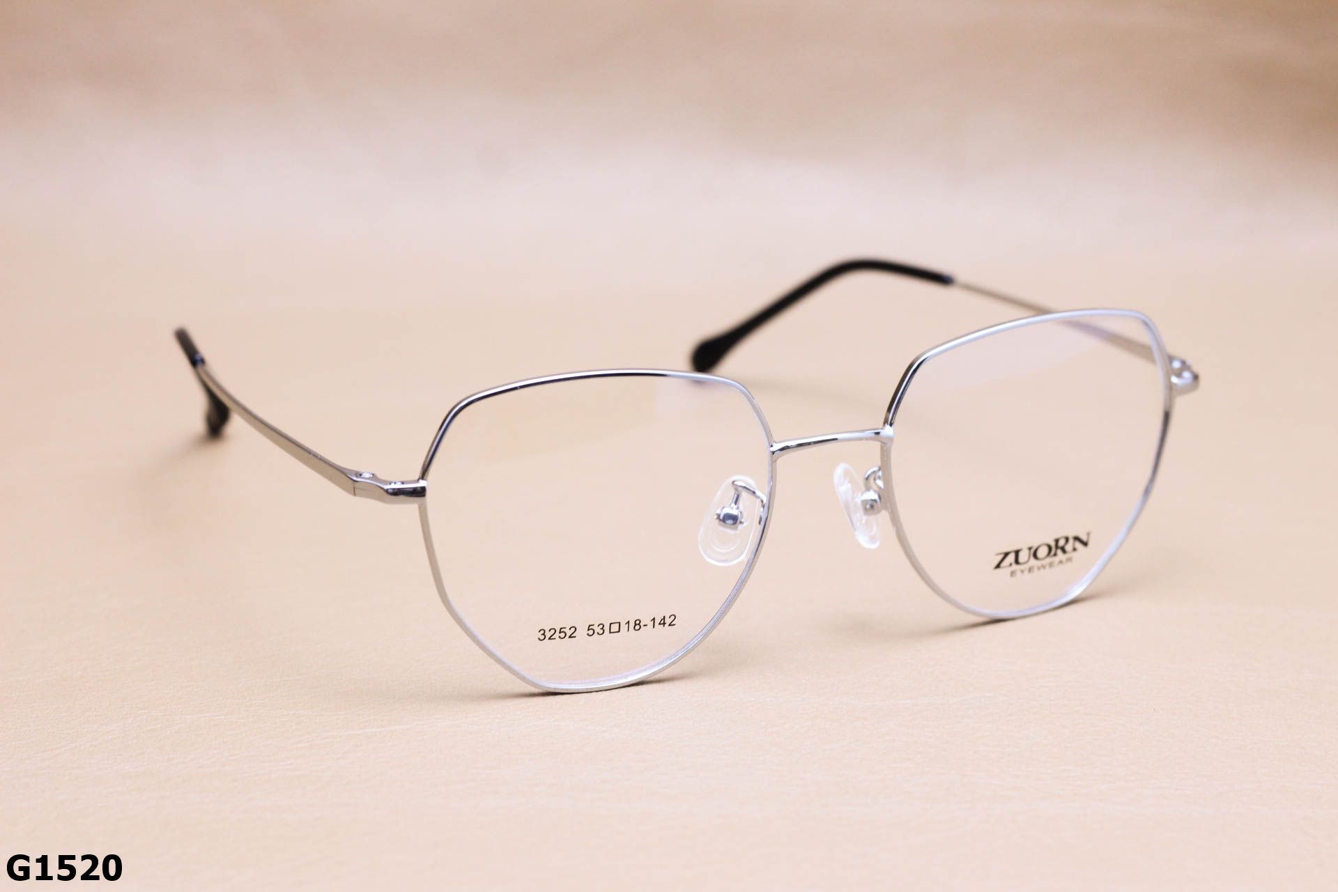 Gọng Kính Cận Hợp Kim Cao Cấp, Dáng Lục Giác Thời Trang Unisex - G1520