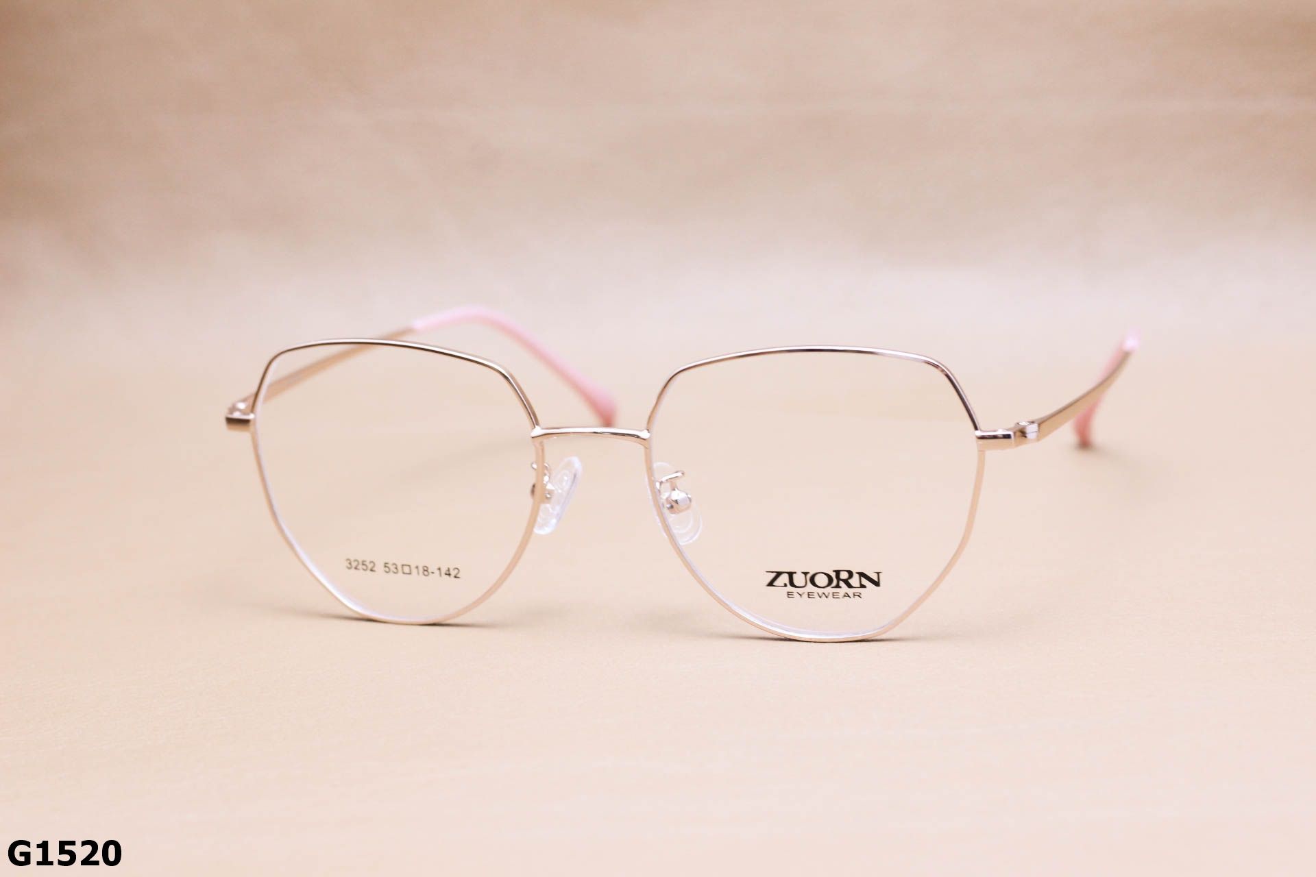 Gọng Kính Cận Hợp Kim Cao Cấp, Dáng Lục Giác Thời Trang Unisex - G1520