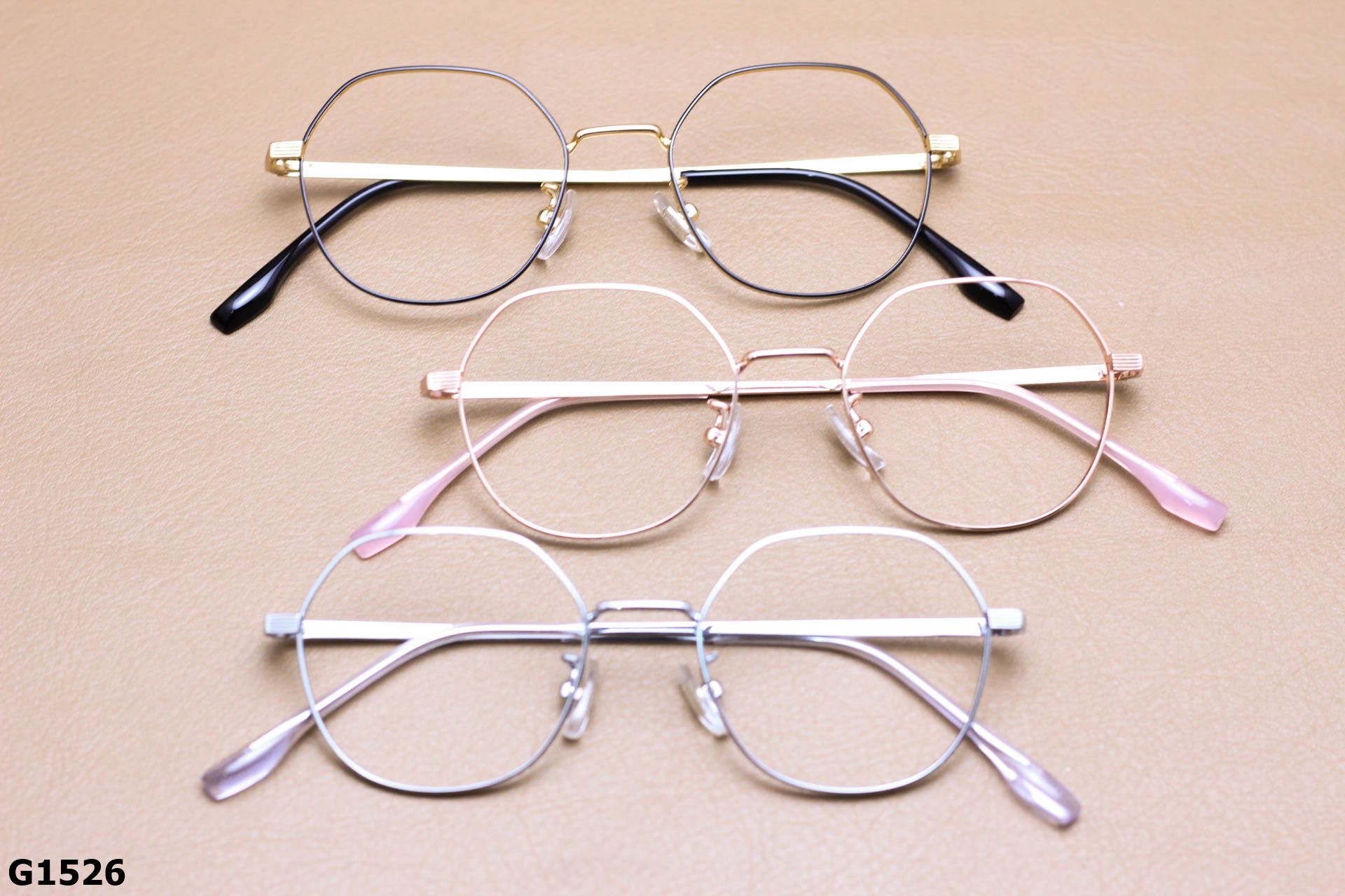 Gọng Kính Cận Lục Giác Thời Trang Unisex, Titanium Cao Cấp Thanh Mảnh - G1526