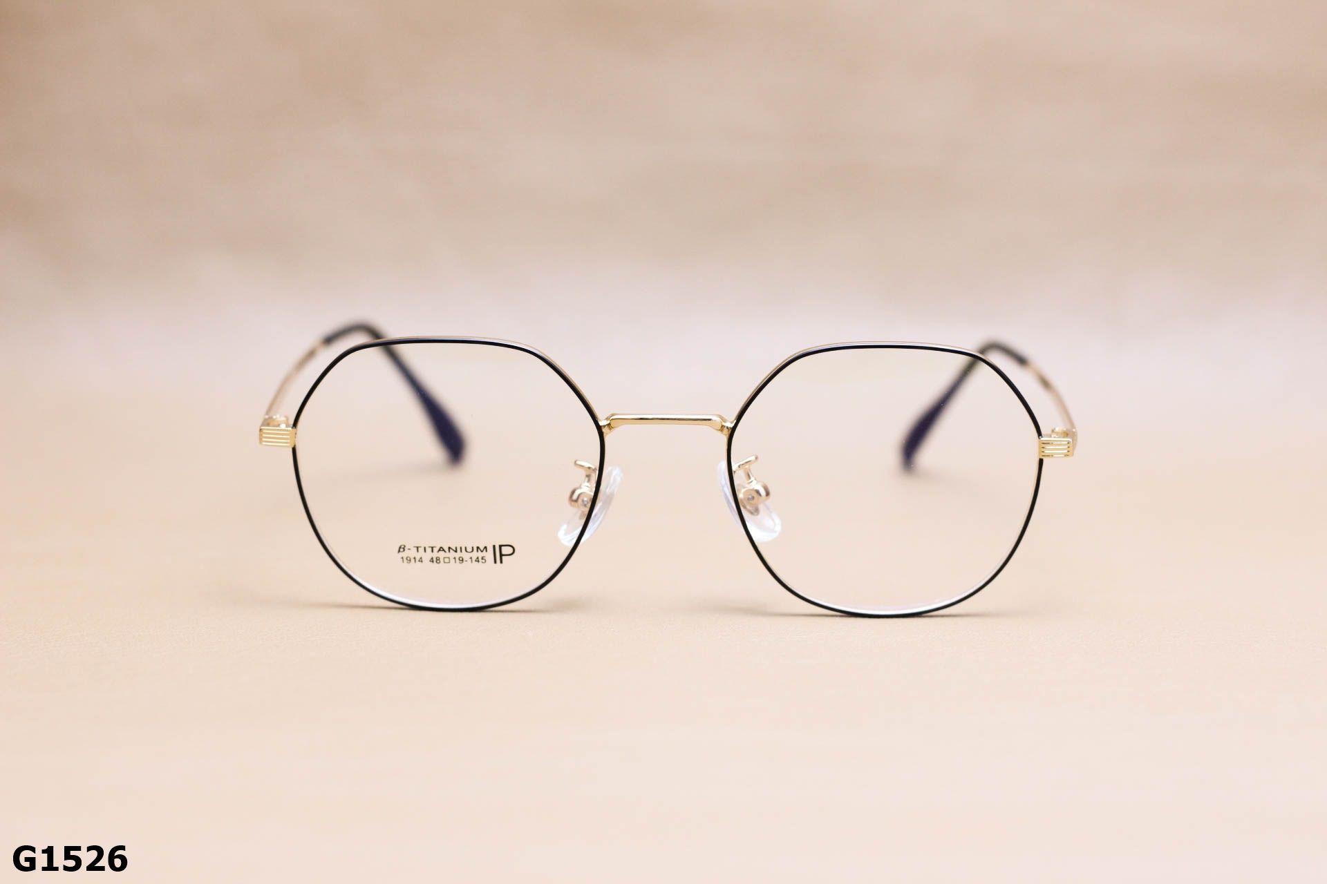 Gọng Kính Cận Lục Giác Thời Trang Unisex, Titanium Cao Cấp Thanh Mảnh - G1526