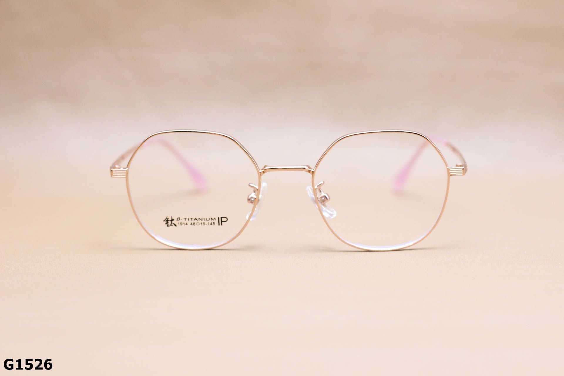 Gọng Kính Cận Lục Giác Thời Trang Unisex, Titanium Cao Cấp Thanh Mảnh - G1526