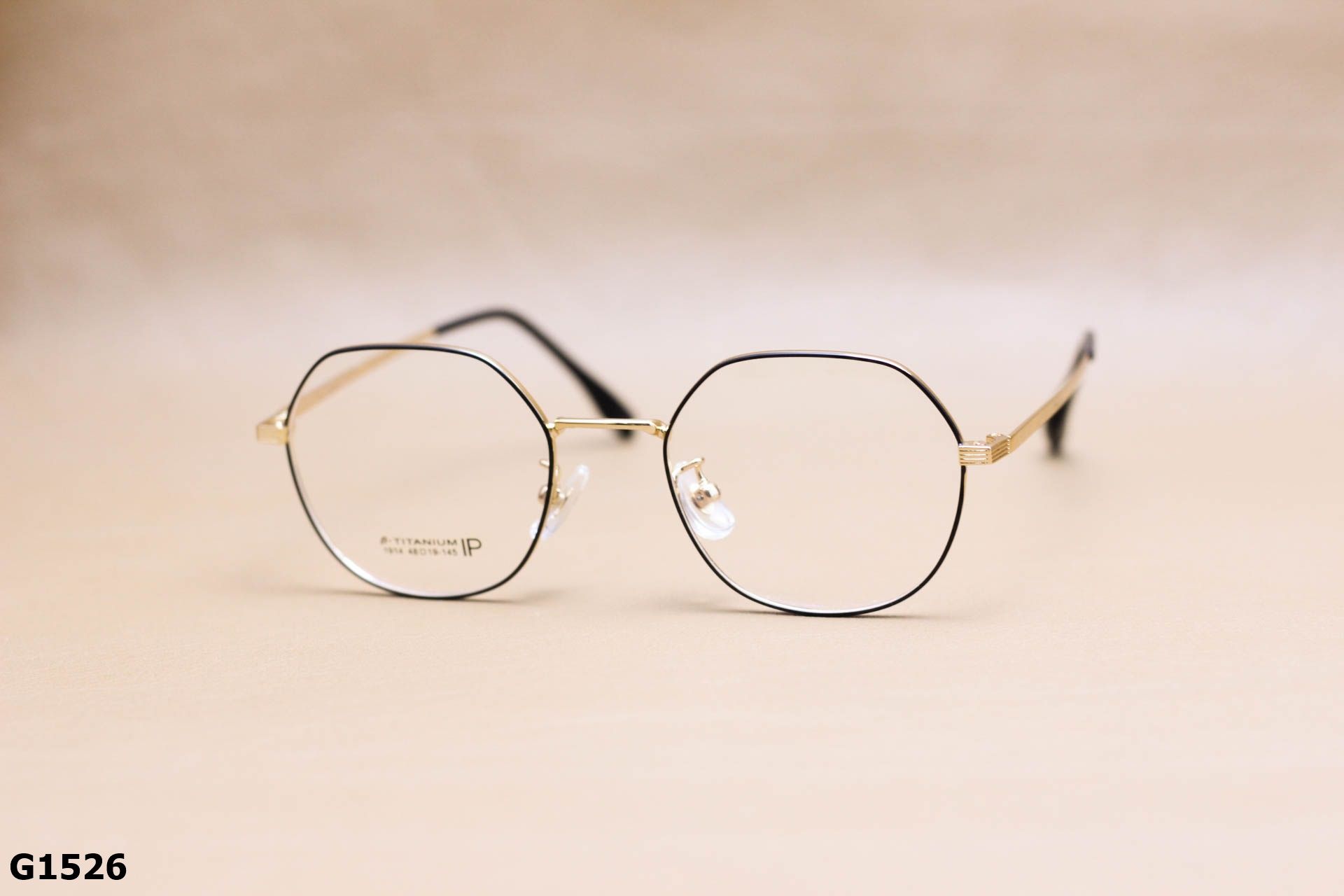 Gọng Kính Cận Lục Giác Thời Trang Unisex, Titanium Cao Cấp Thanh Mảnh - G1526