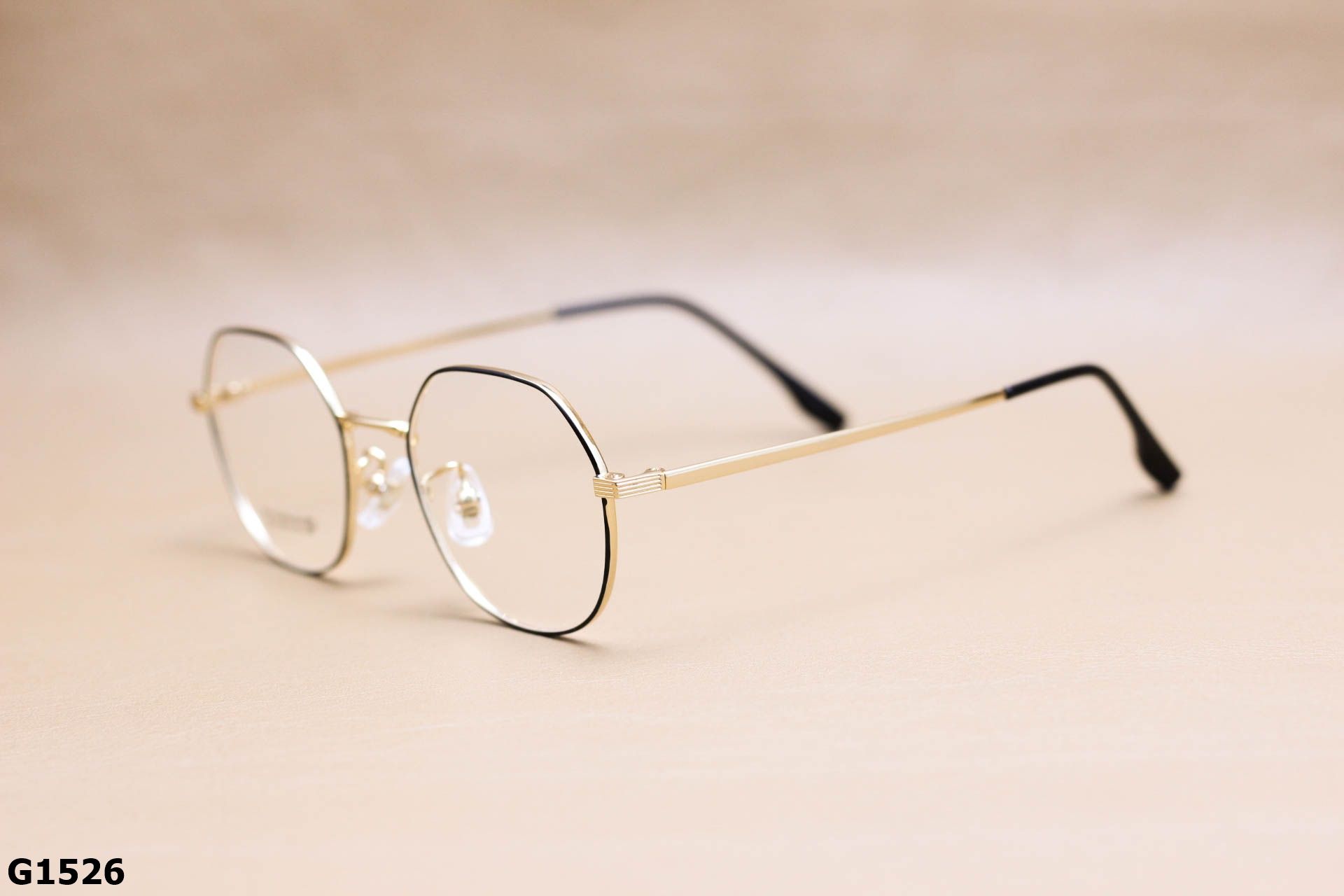 Gọng Kính Cận Lục Giác Thời Trang Unisex, Titanium Cao Cấp Thanh Mảnh - G1526