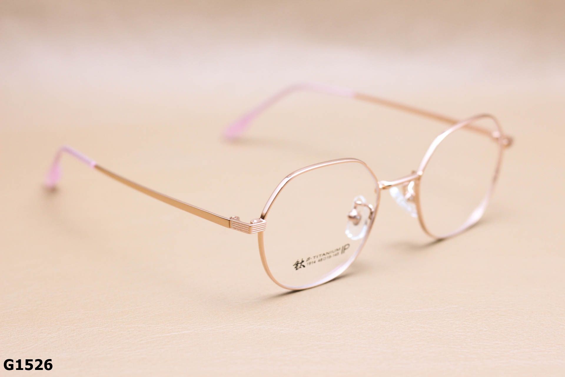 Gọng Kính Cận Lục Giác Thời Trang Unisex, Titanium Cao Cấp Thanh Mảnh - G1526