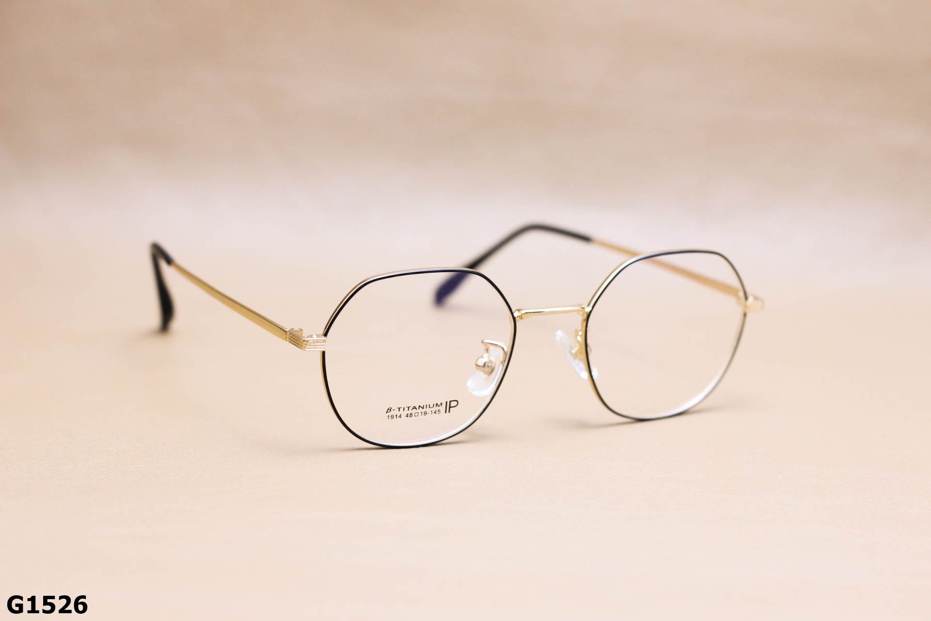 Gọng Kính Cận Lục Giác Thời Trang Unisex, Titanium Cao Cấp Thanh Mảnh - G1526
