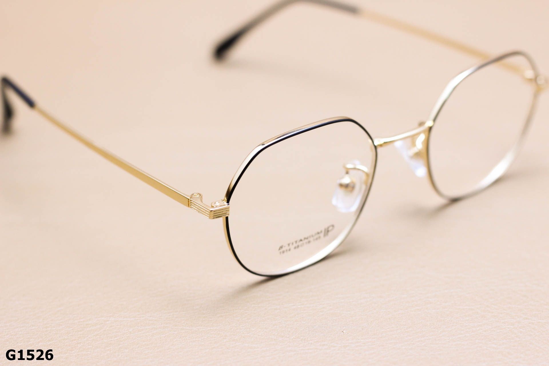 Gọng Kính Cận Lục Giác Thời Trang Unisex, Titanium Cao Cấp Thanh Mảnh - G1526