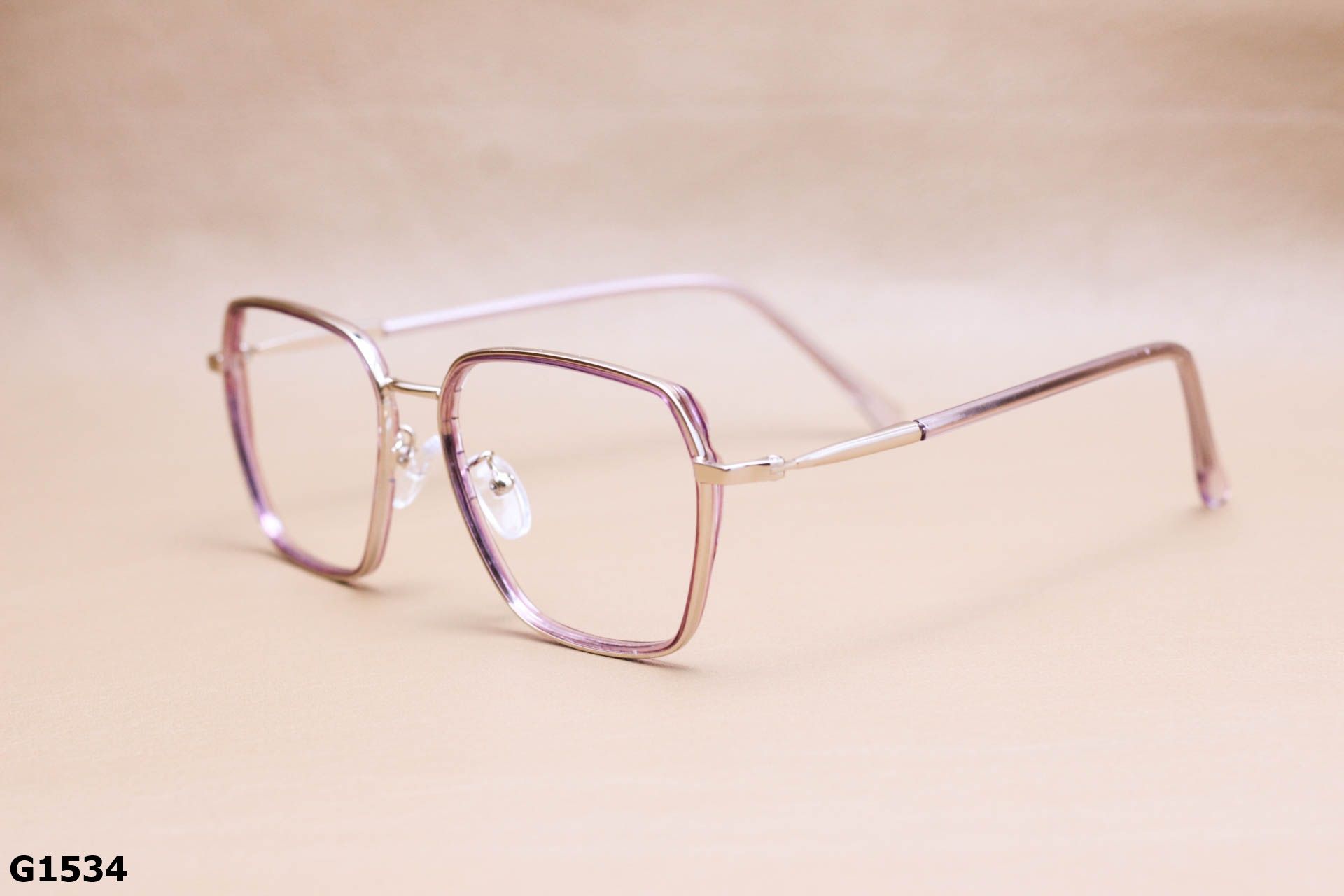 Gọng Kính Cận Hợp Kim, Dáng Lục Giác Thời Trang Unisex - G1534