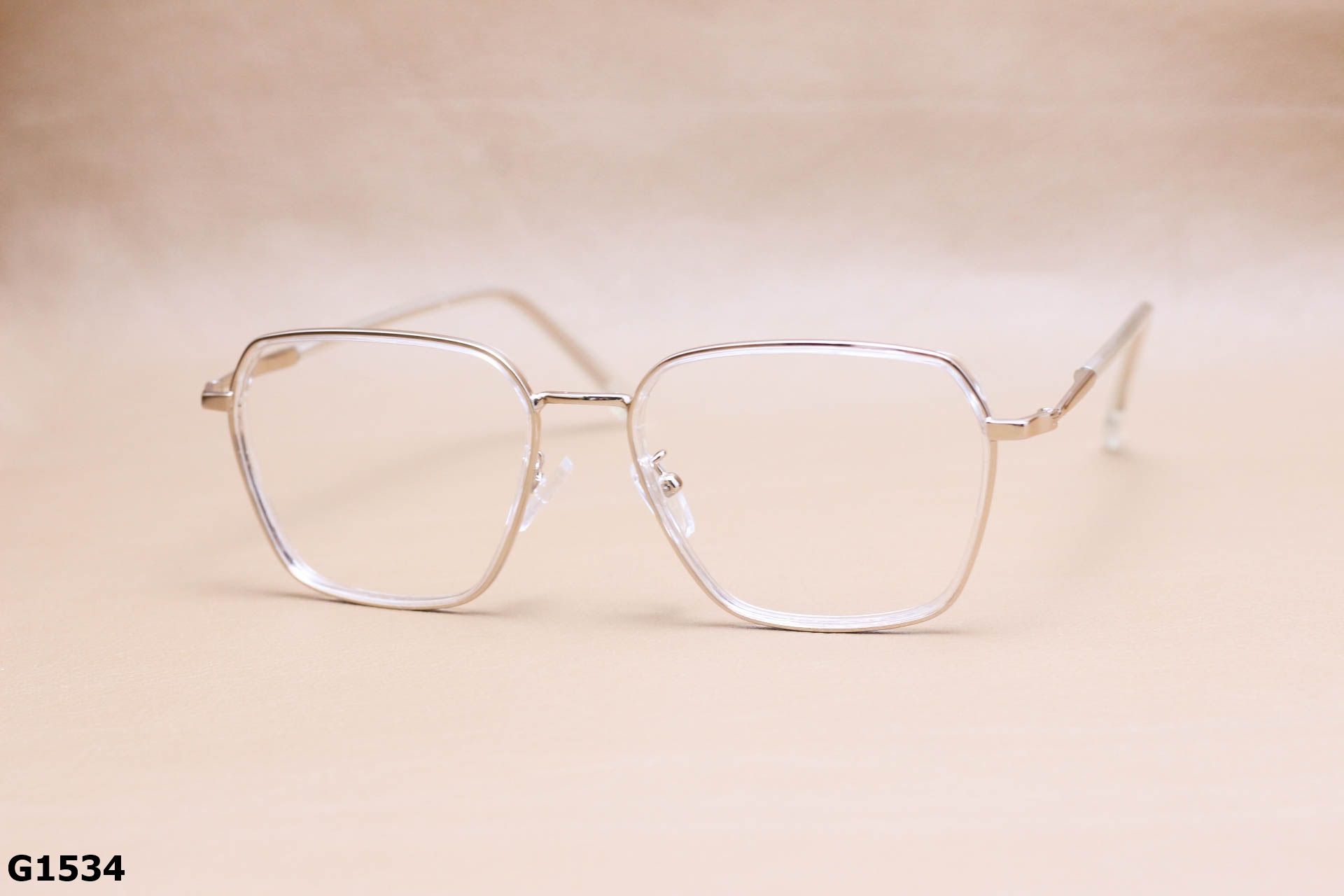 Gọng Kính Cận Hợp Kim, Dáng Lục Giác Thời Trang Unisex - G1534