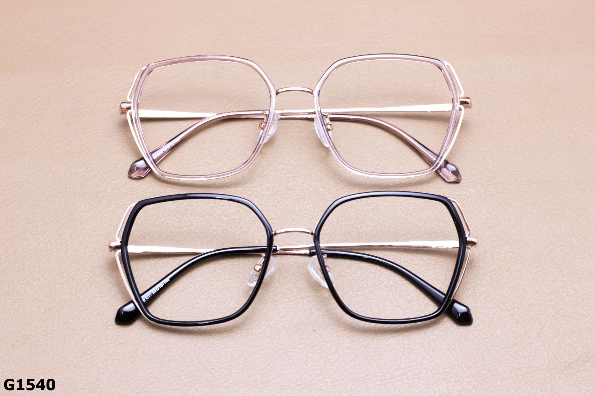 Gọng Kính Cận Hợp Kim, Dáng Lục Giác Thời Trang Unisex - G1540