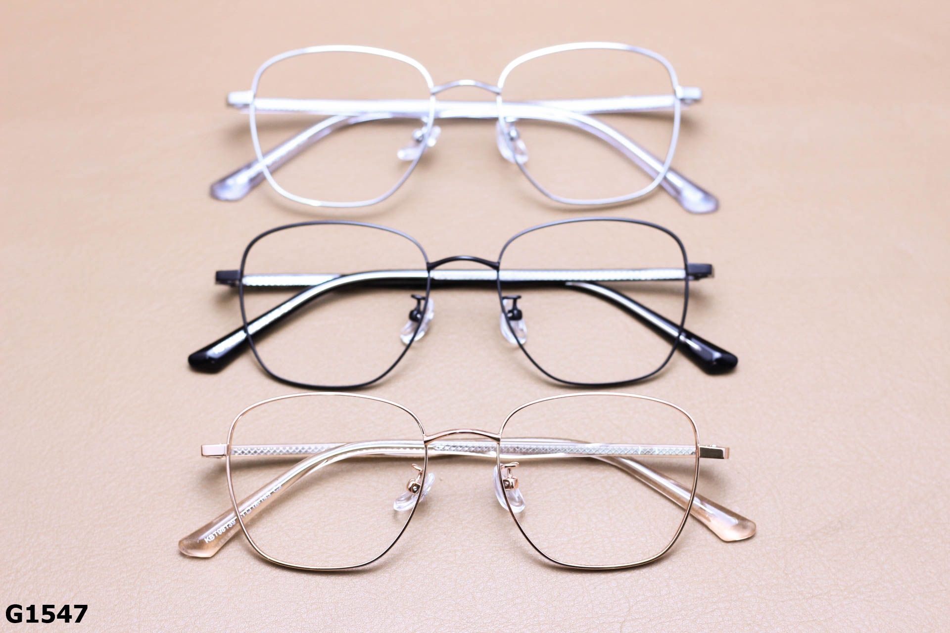 Gọng Kính Cận Vuông Thời Trang Unisex, Titanium Cao Cấp Thanh Mảnh - G1547