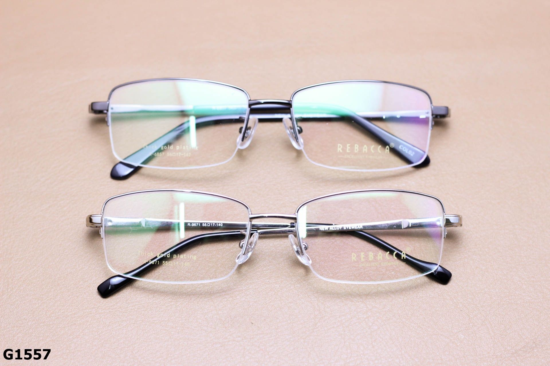 Gọng Kính Cận Nửa Viền, Thời Trang Nửa Viền Unisex - G1557