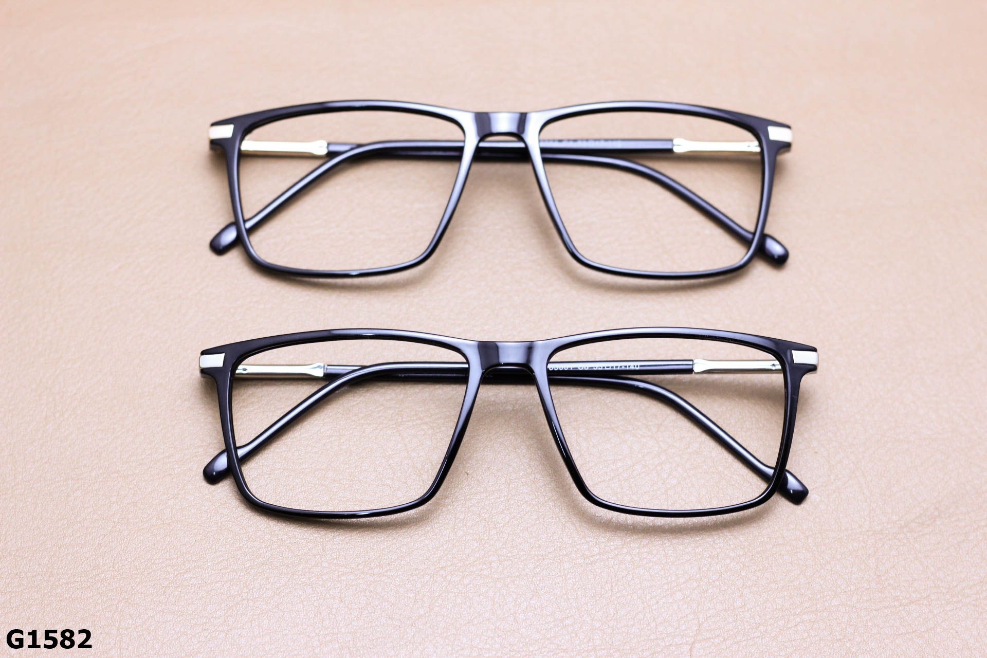 Gọng Kính Cận Nhựa Acetate Nguyên Khối Cao Cấp, Dáng Vuông Unisex - G1582